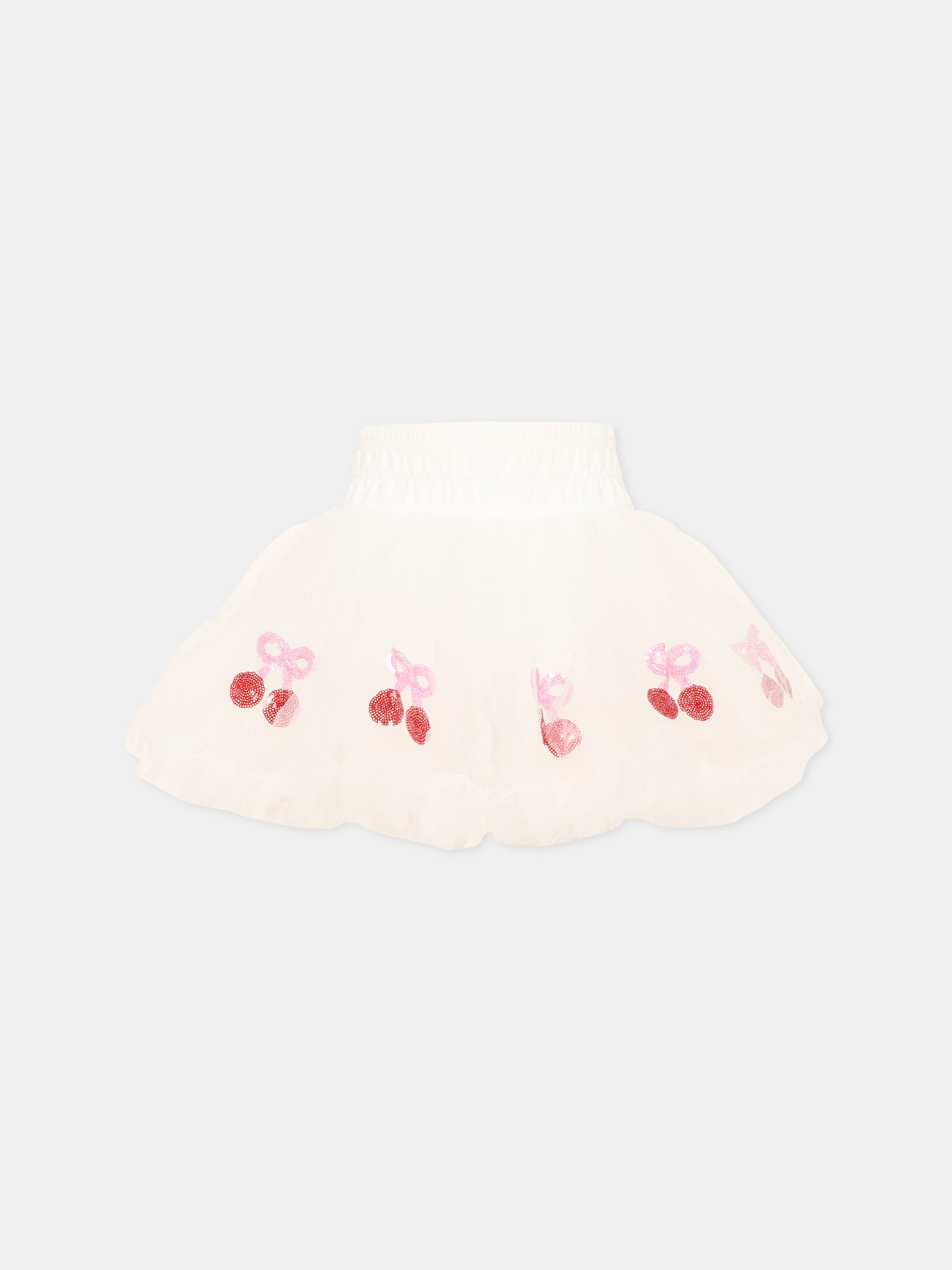 Gonna rosa per bambina con ciliegie,Poco Blush,SS26270