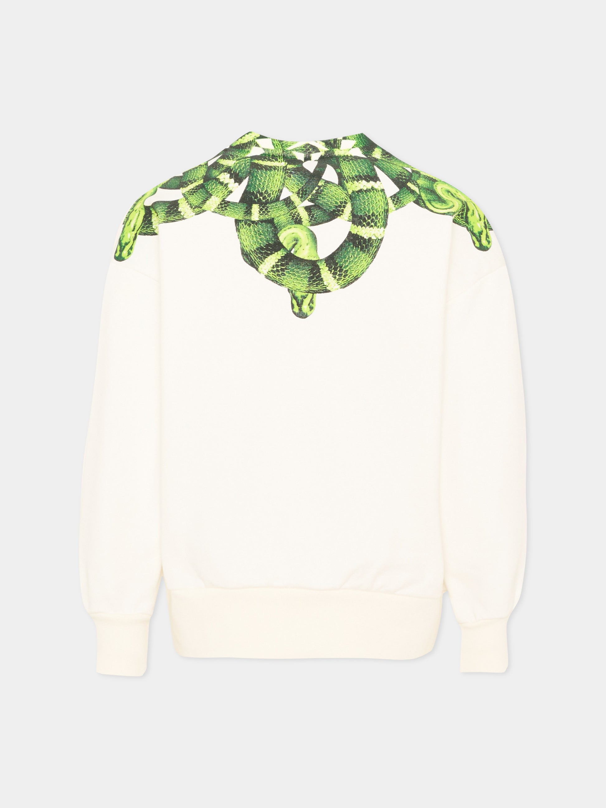 Felpa avorio per bambino con serpente,County Of Milan Kids,S6CMJBSW012 412