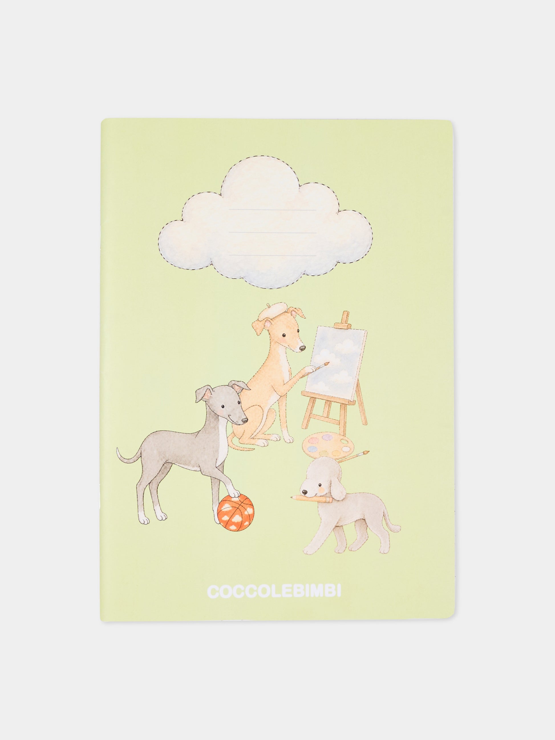 Quaderno verde per bambini con cani,Kartos,CB01055303Q