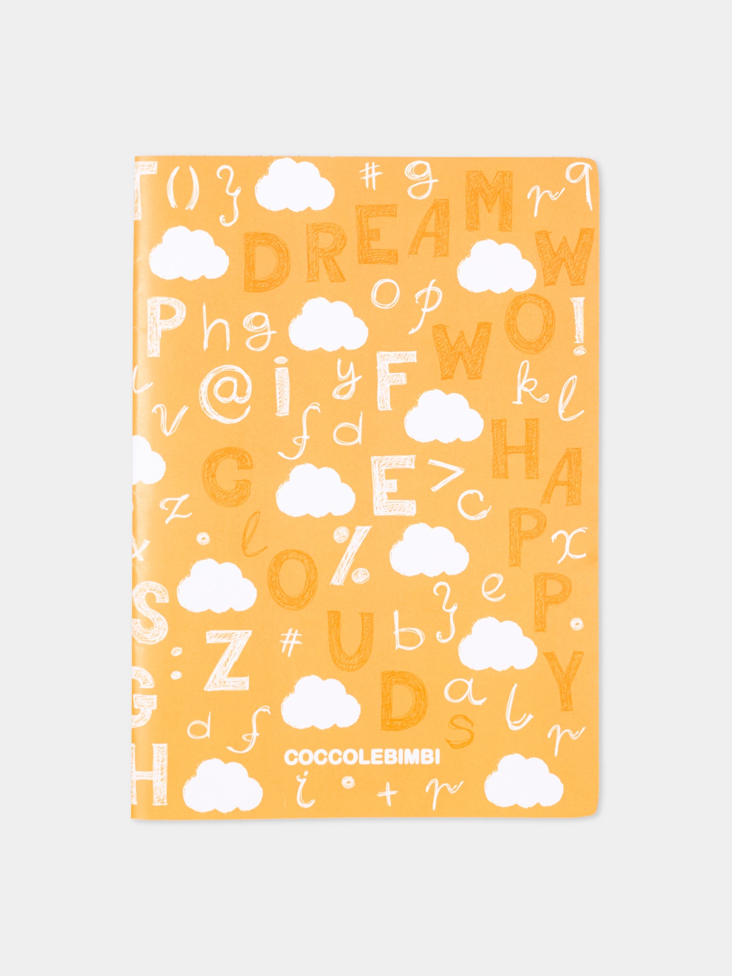 Quaderno arancione per bambini con nuvole,Kartos,CB01055406Q