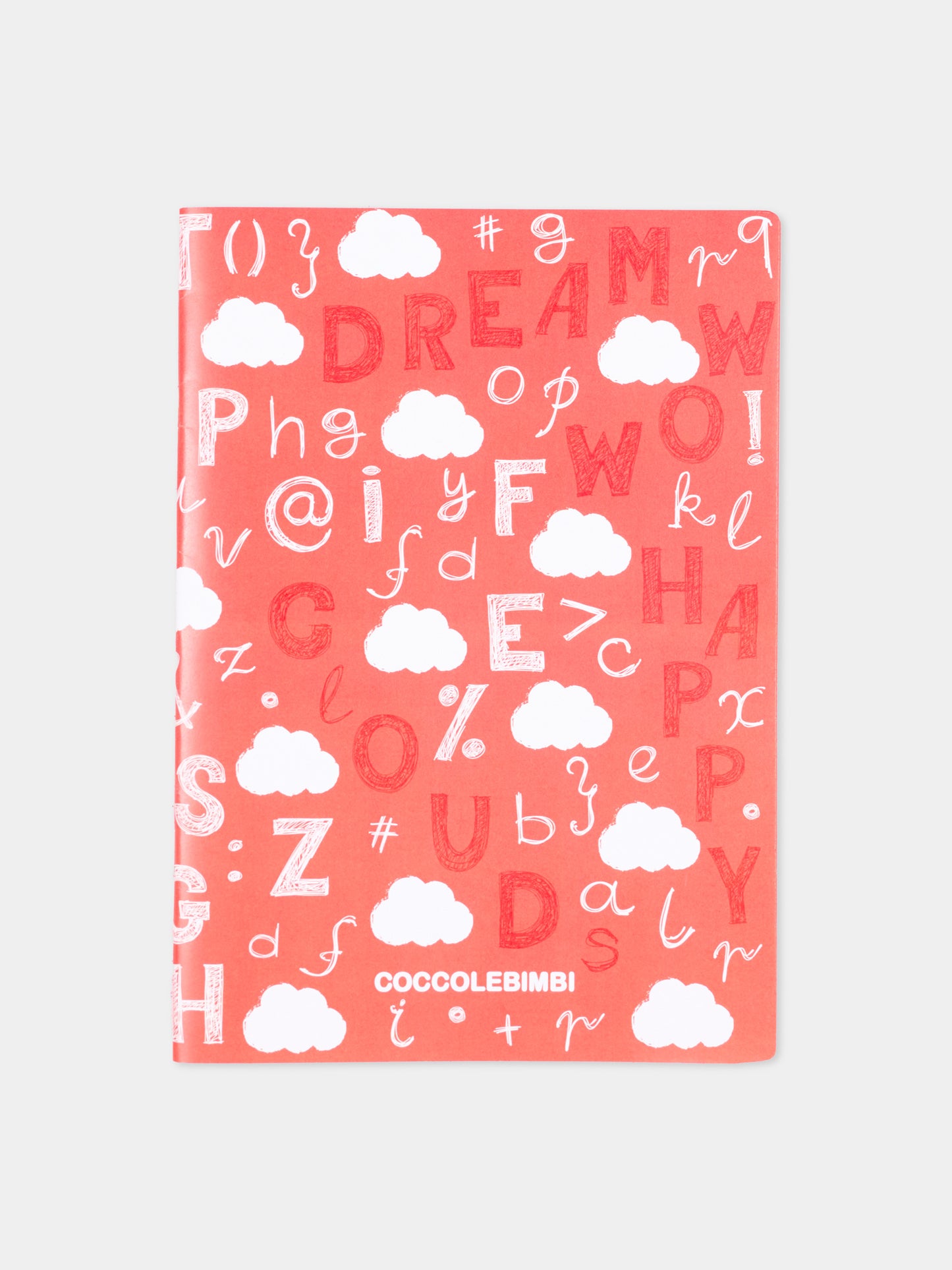 Quaderno rosso per bambini con nuvole,Kartos,CB01055407Q