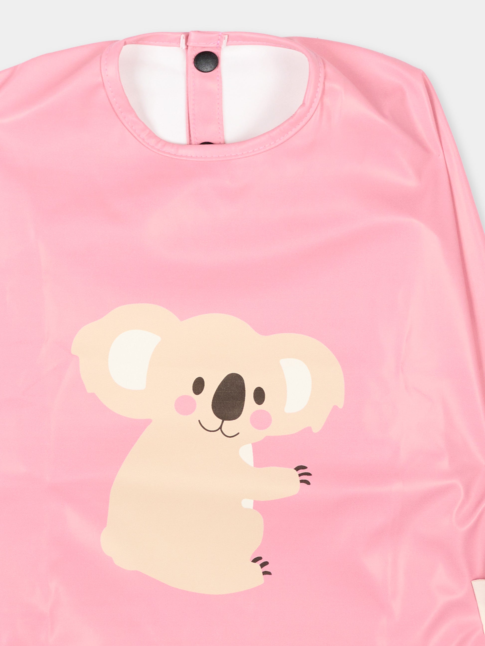Bavaglino rosa per neonata con koala,Inaiê ,BI ROS
