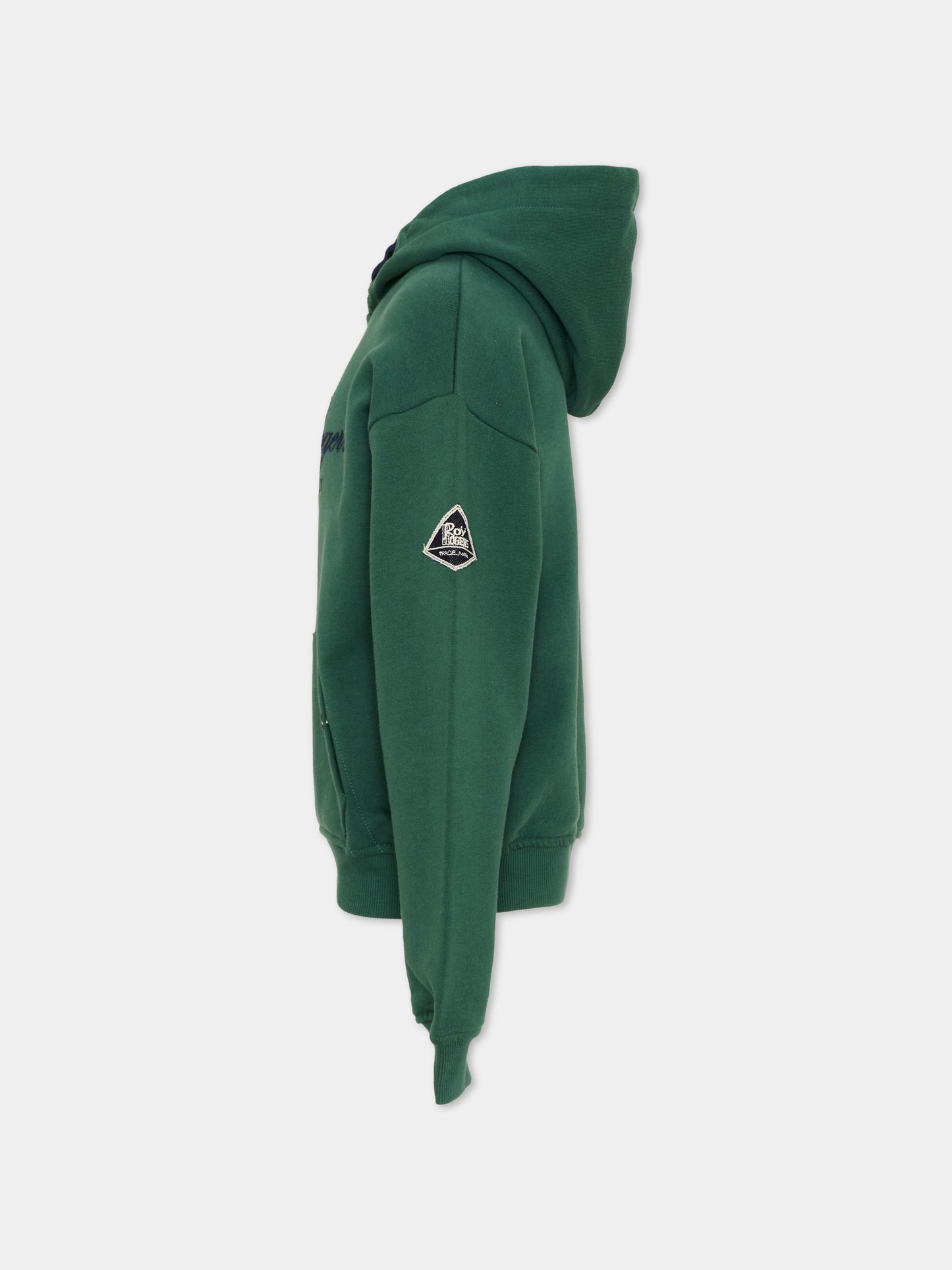 Felpa con cappuccio verde con logo,Roy Roger's Kids,R F101 00 4743