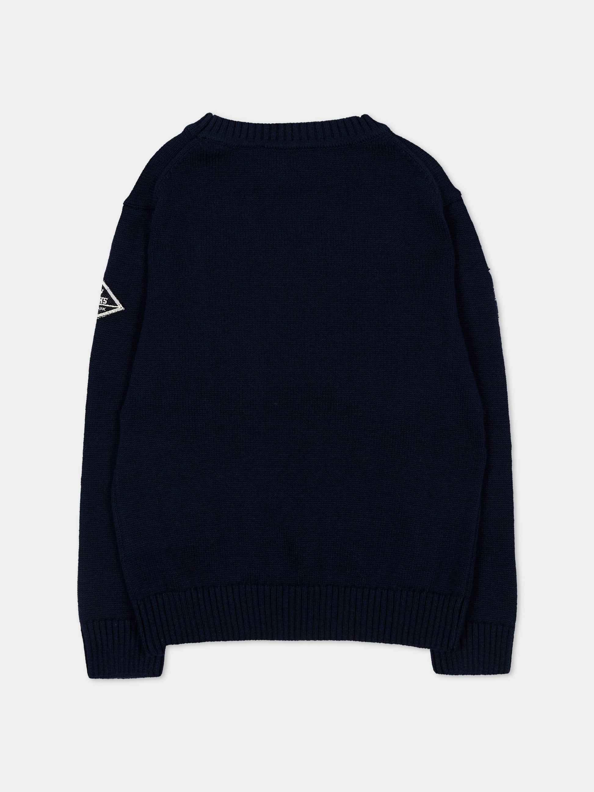 Maglione blu per bambino con logo,Roy Roger's Kids,R F107 00 3885