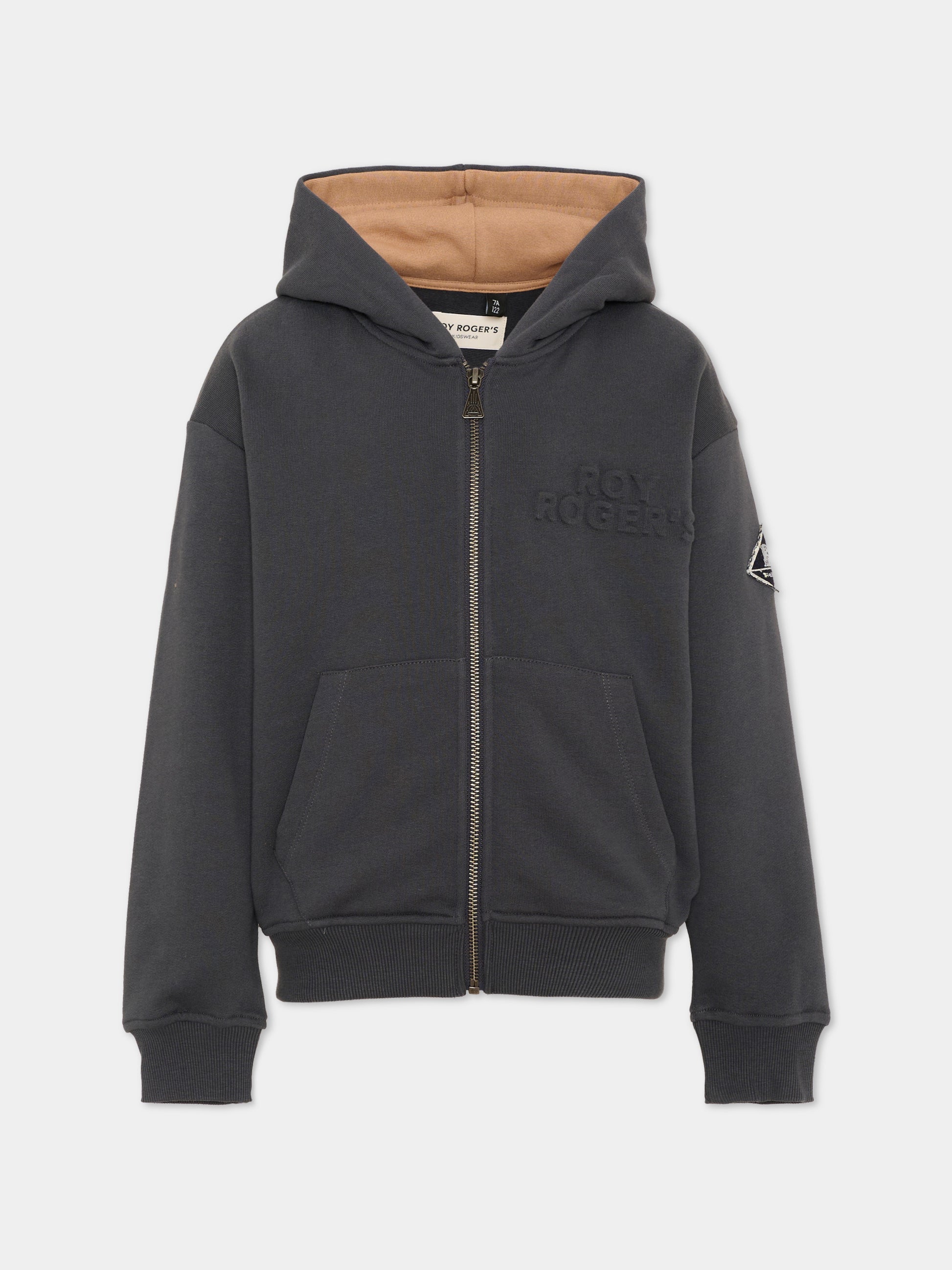 Felpa con cappuccio blu con zip,Roy Roger's Kids,R F124 00 0566