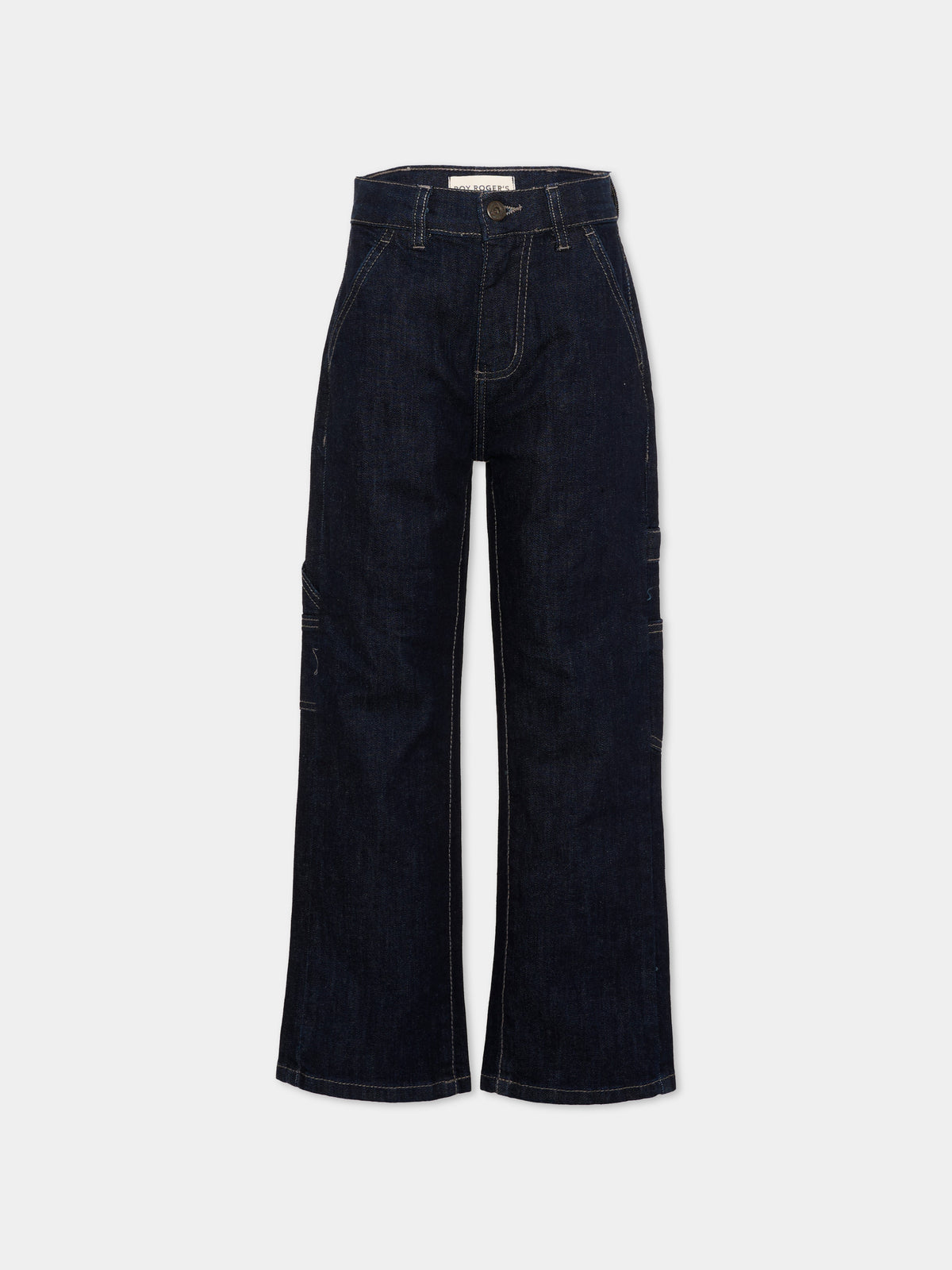 Jeans denim scuro per bambino,Roy Roger's Kids,R F147 00 7004