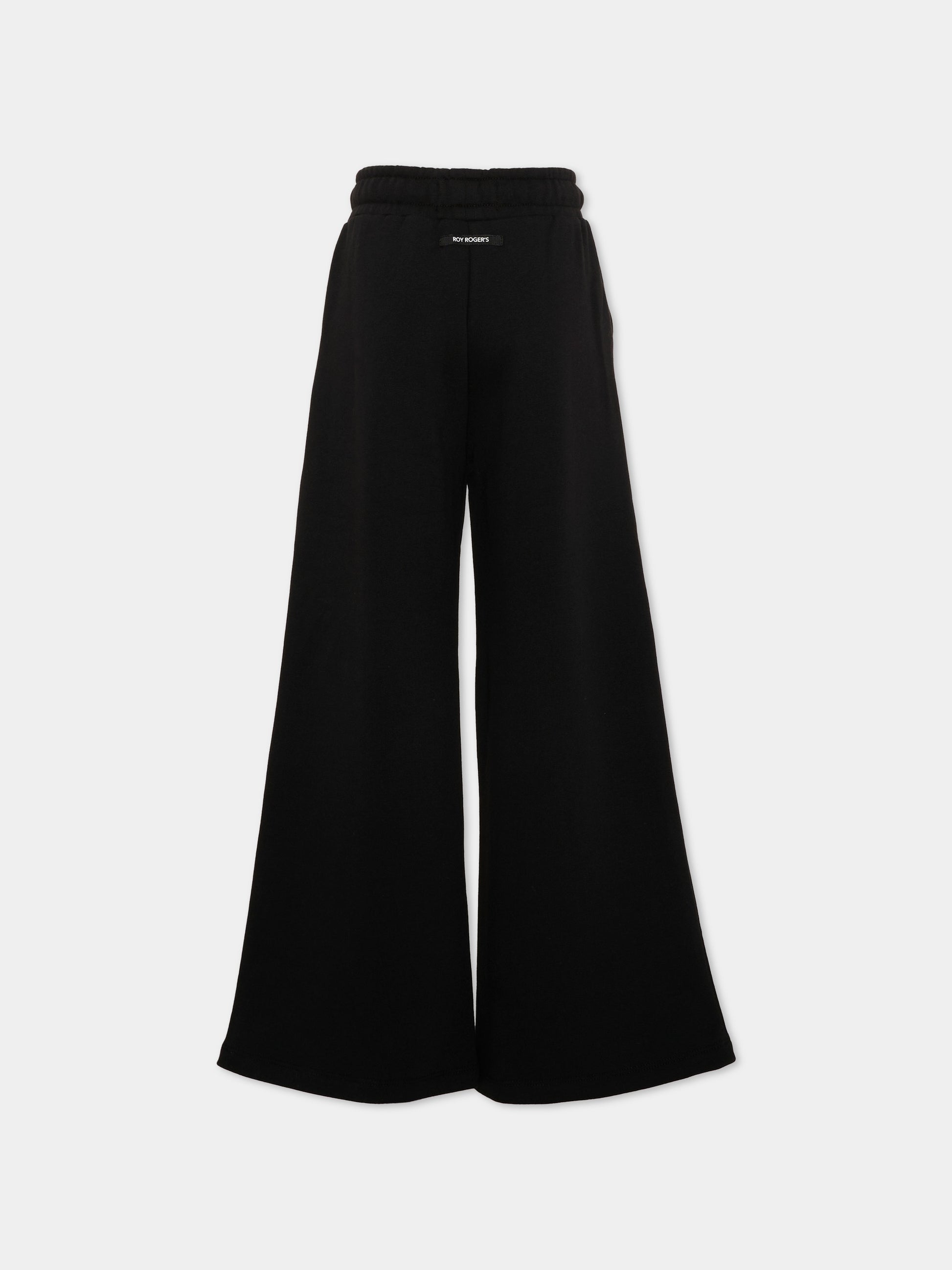 Pantalone nero per bambino con coulisse,Roy Roger's Kids,R F174 00 0658