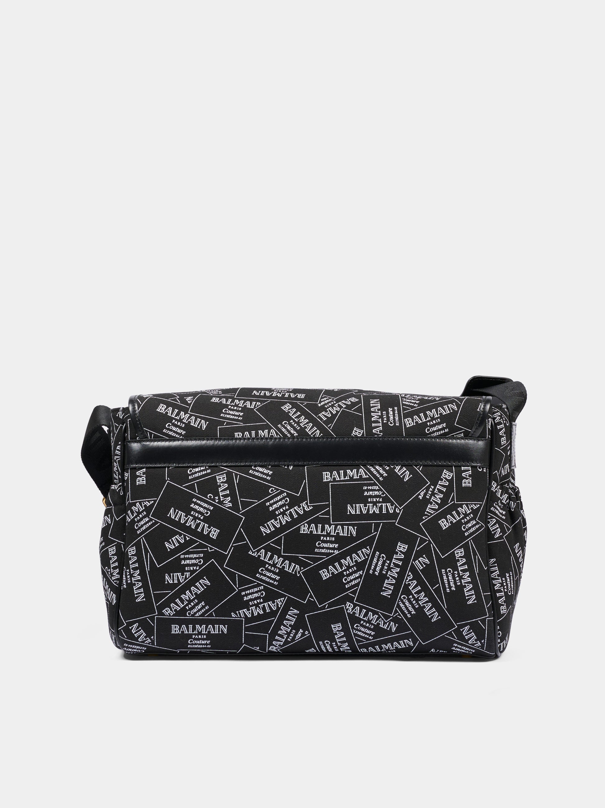 Borsa mamma nera per neonati con logo,Balmain Kids,BX0578 Z3379 930BC