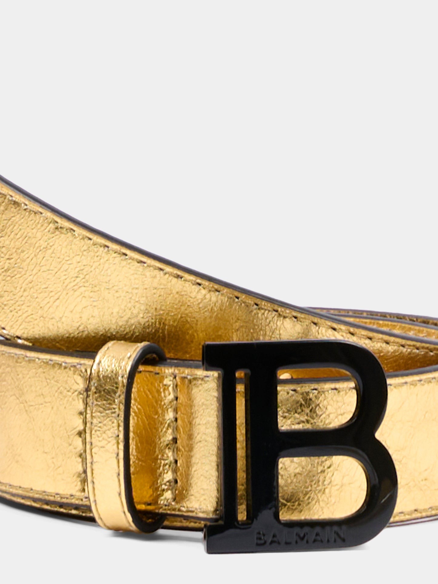 Cintura oro per bambini con logo,Balmain Kids,BV0P91 Z0846 220NE