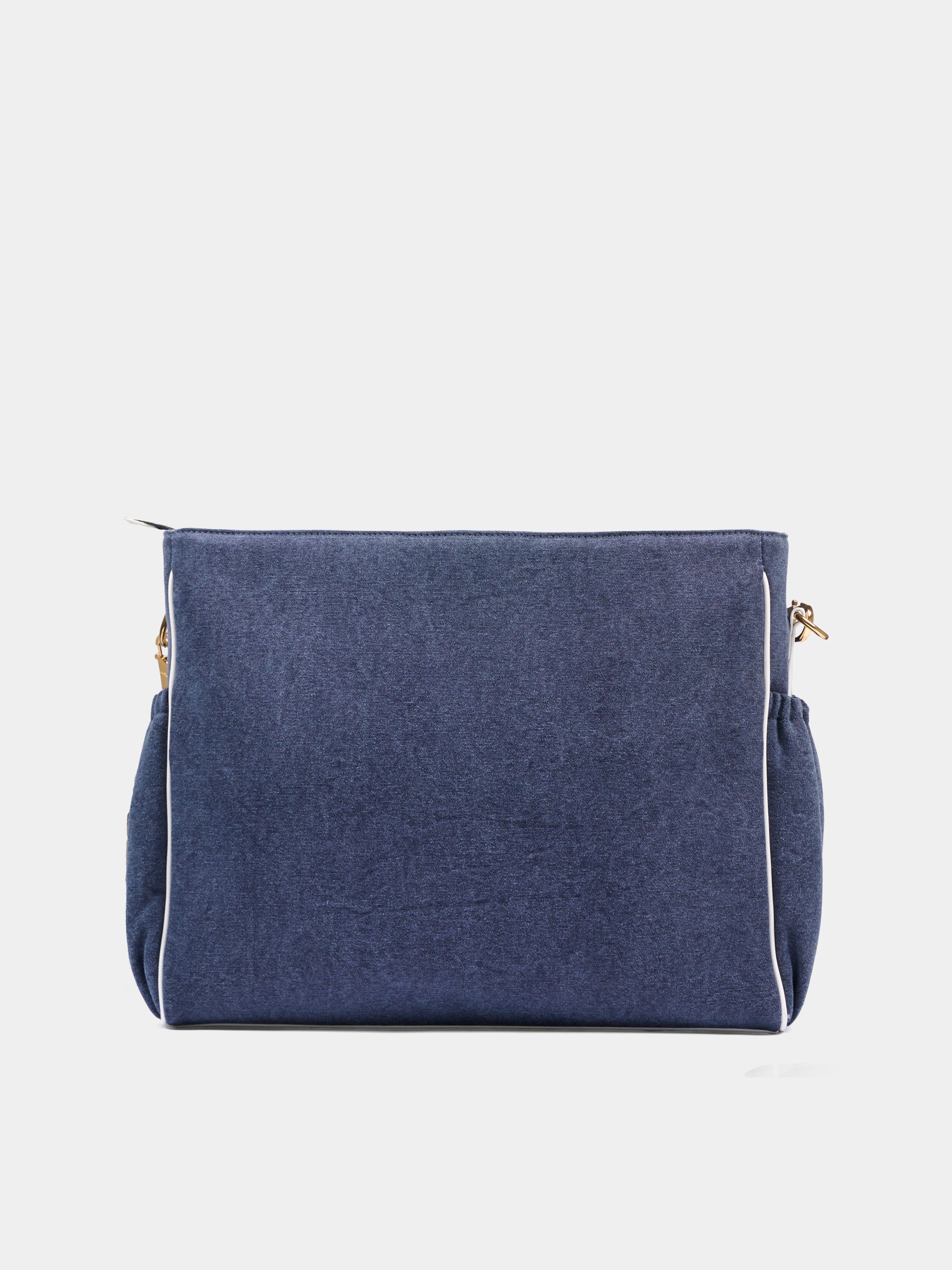 Borsa mamma blu per neonati con logo,Balmain Kids,BU0628 Z0042 621