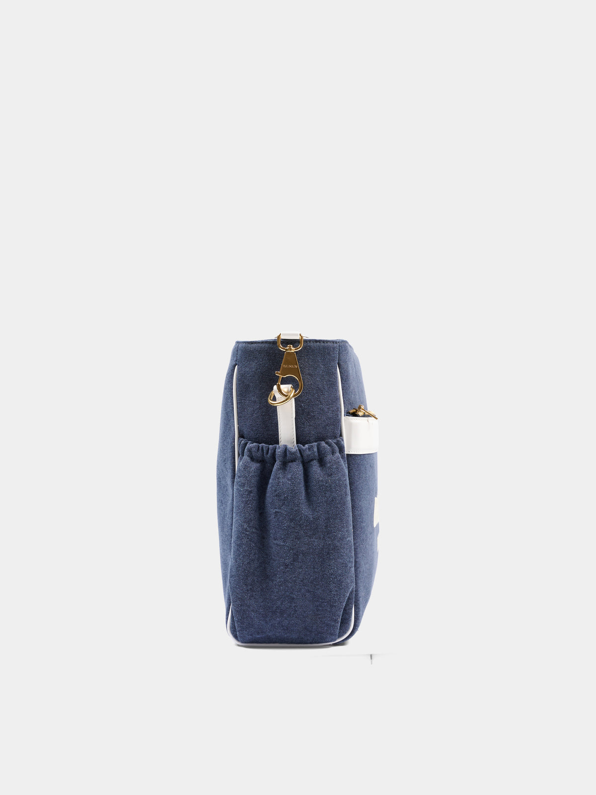 Borsa mamma blu per neonati con logo,Balmain Kids,BU0628 Z0042 621