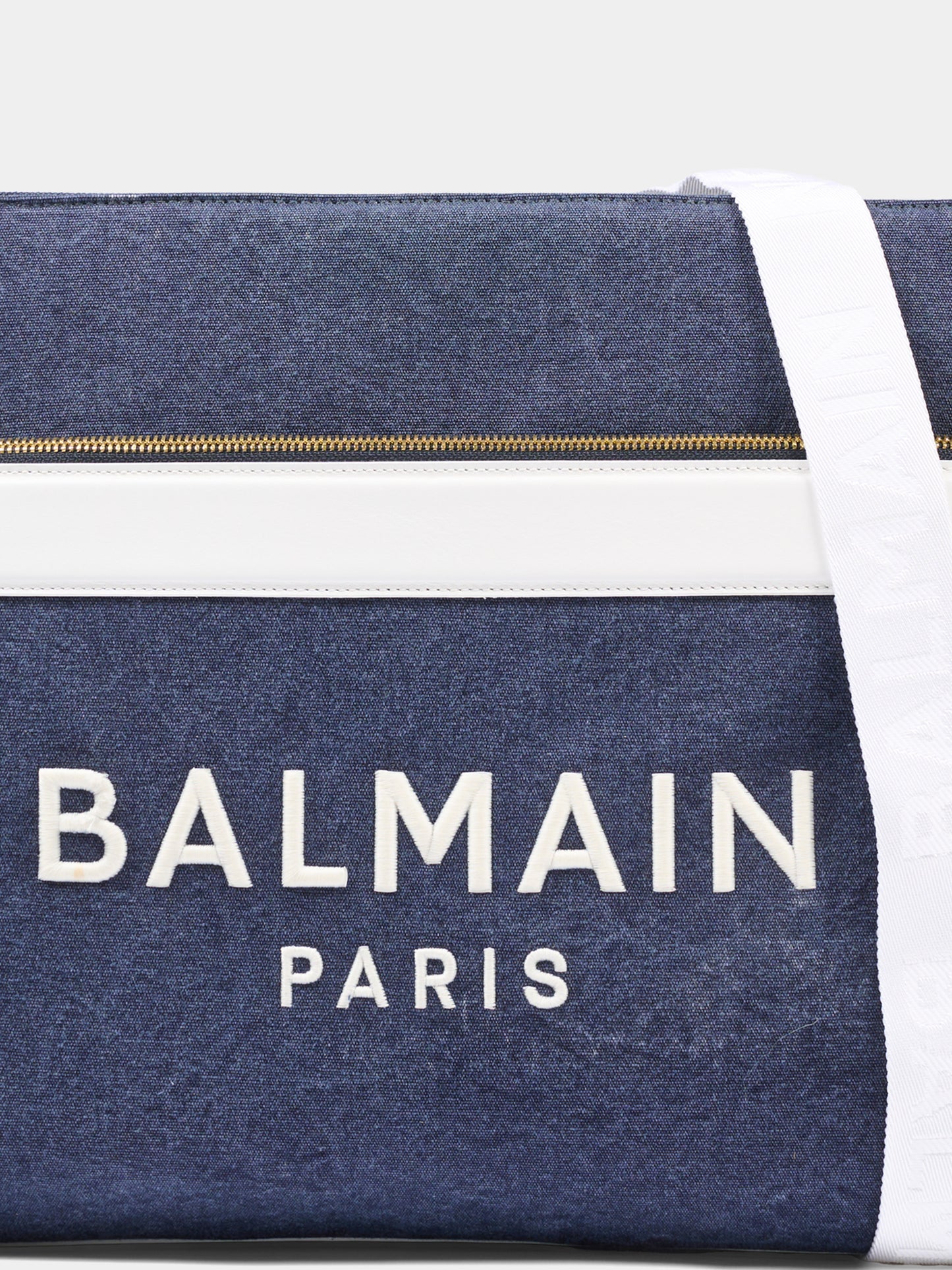 Borsa mamma blu per neonati con logo,Balmain Kids,BU0628 Z0042 621