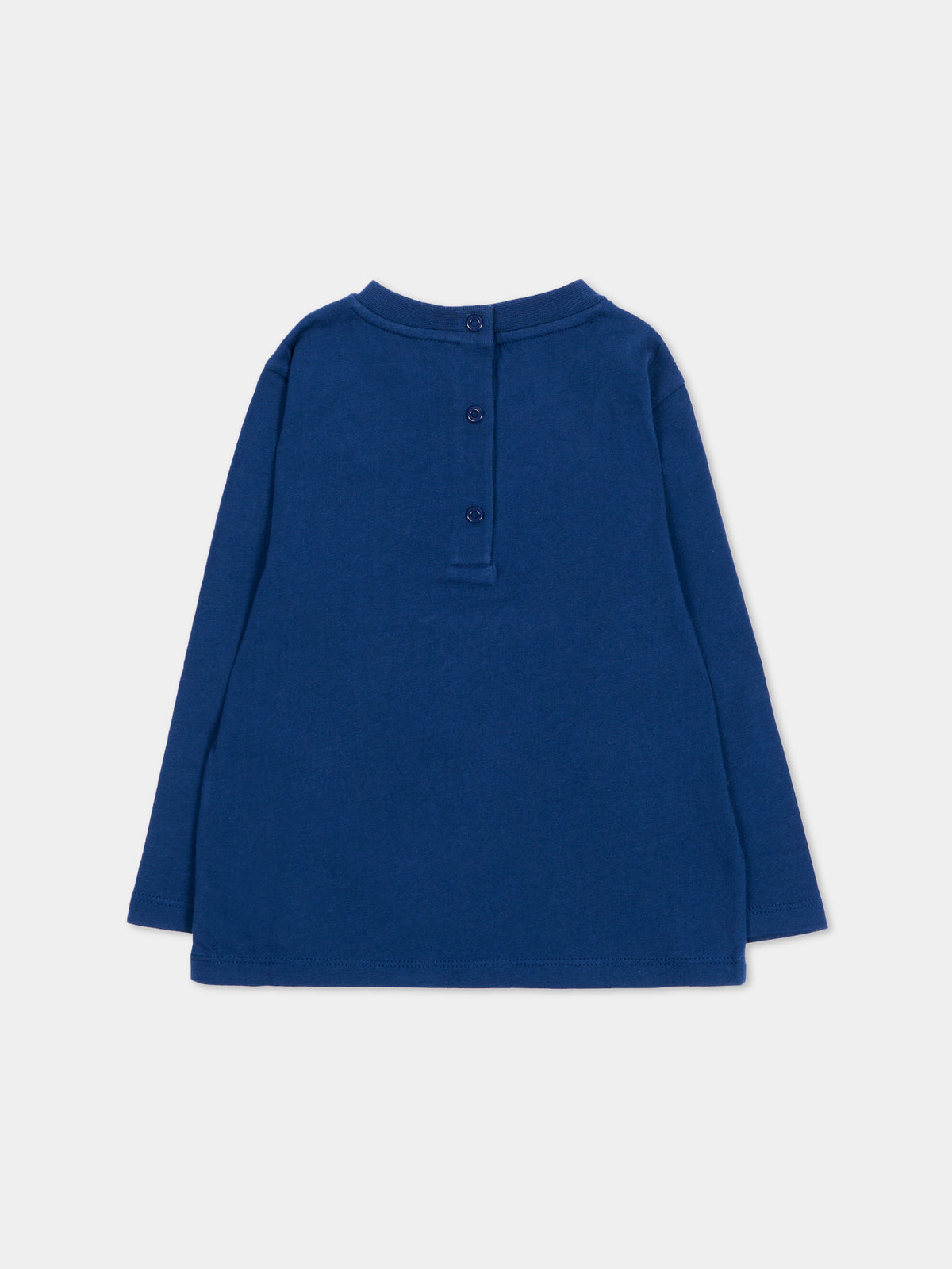 T-Shirt a manica lunga blu con Pegaso,Etro,GV8520 Z2081 618