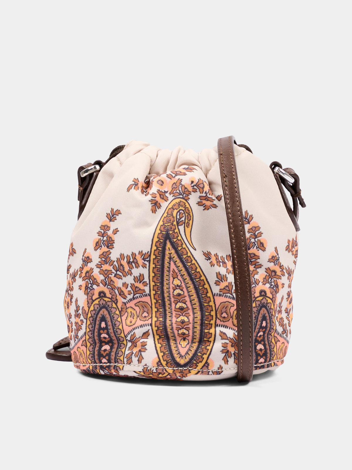 Borsa casual beige per bambina con stampa paisley,Etro,GX0B18 N0382 107AR