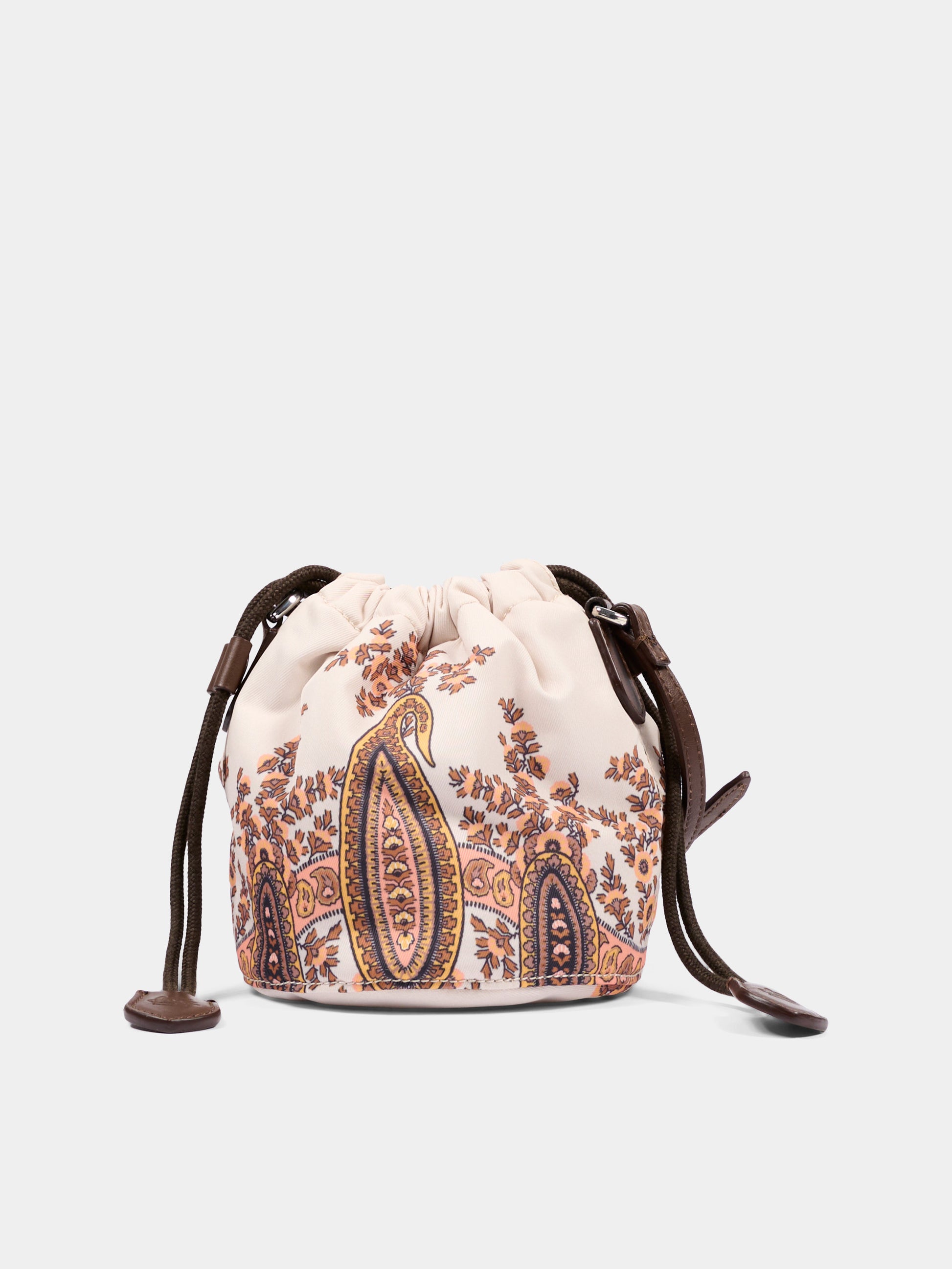 Borsa casual beige per bambina con stampa paisley,Etro,GX0B18 N0382 107AR