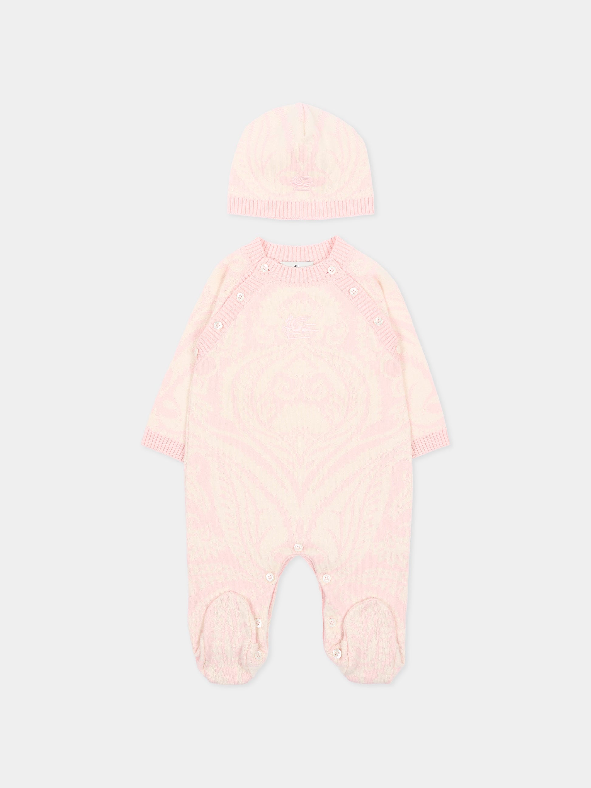 Set Tutina rosa per neonata,Etro,GXB500 X0224 503AV