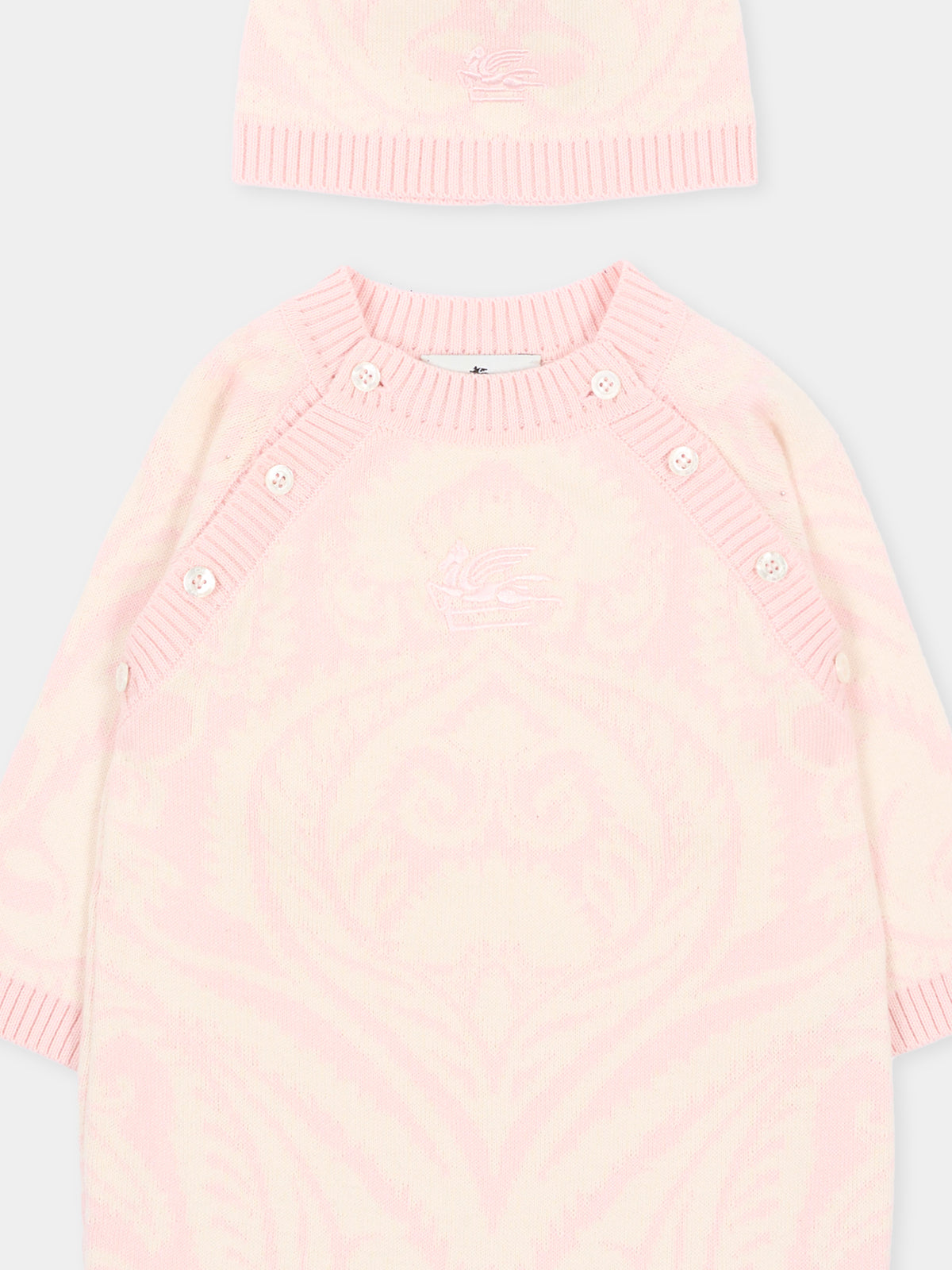 Set Tutina rosa per neonata,Etro,GXB500 X0224 503AV