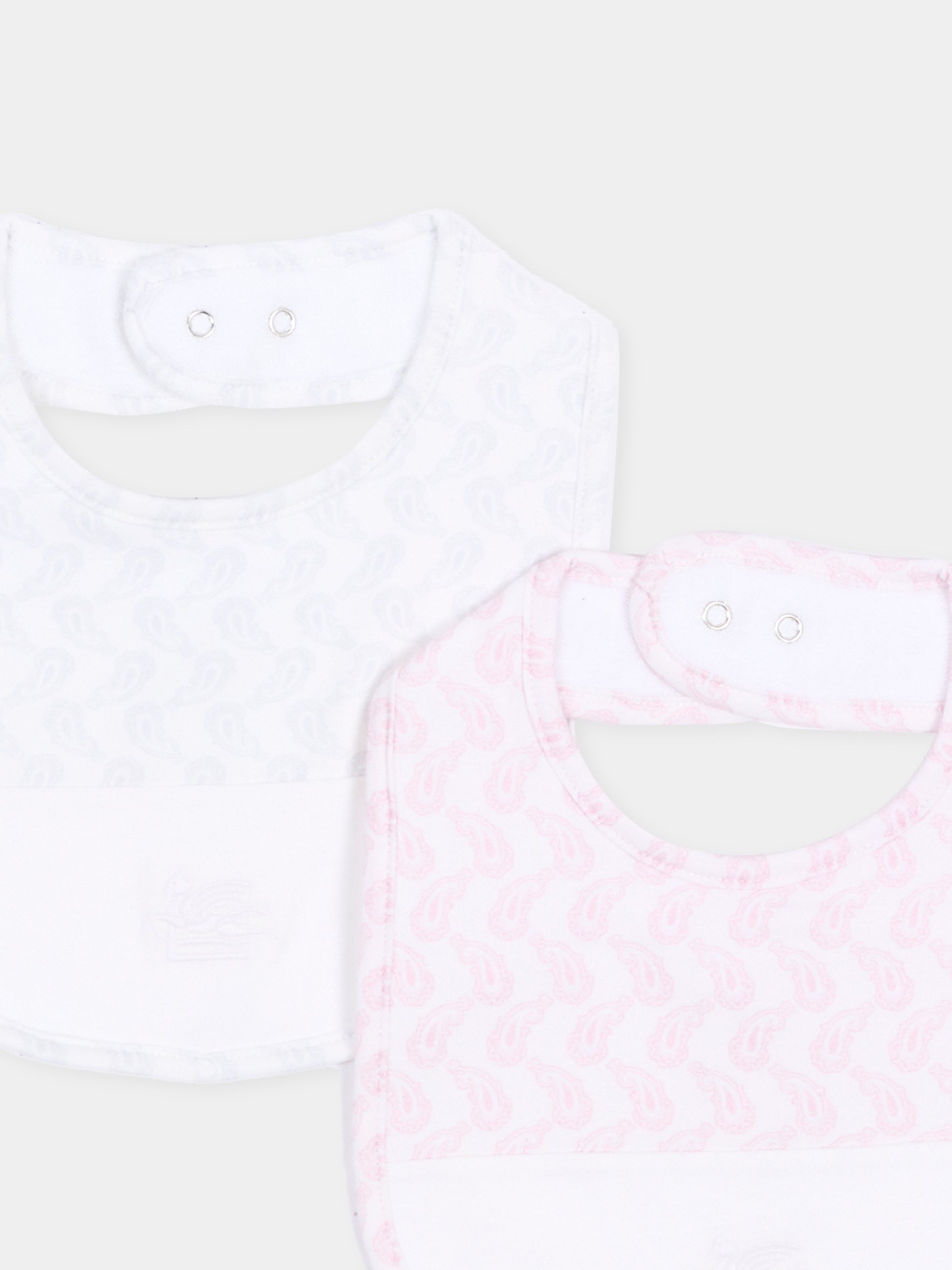 Set bavaglini rosa per neonata,Etro,GU0519 J0409 505GR