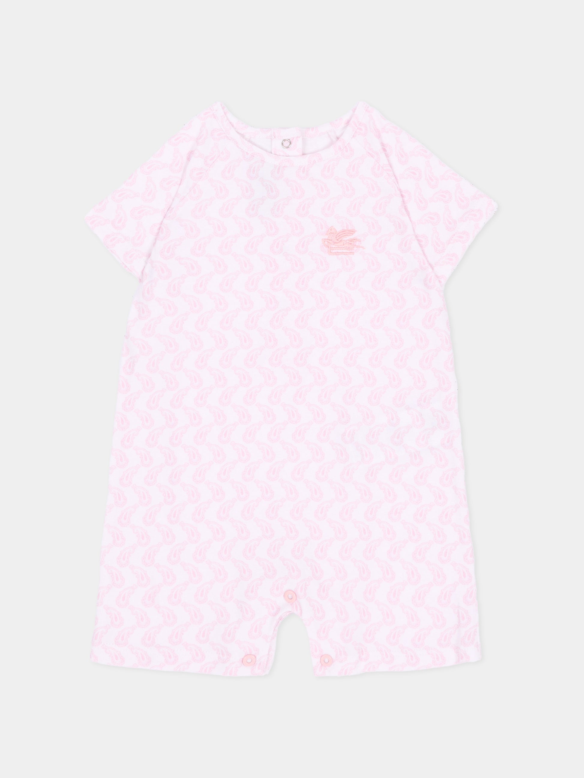 Pagliaccetto rosa per neonata,Etro,GUA571 J0409 505RS