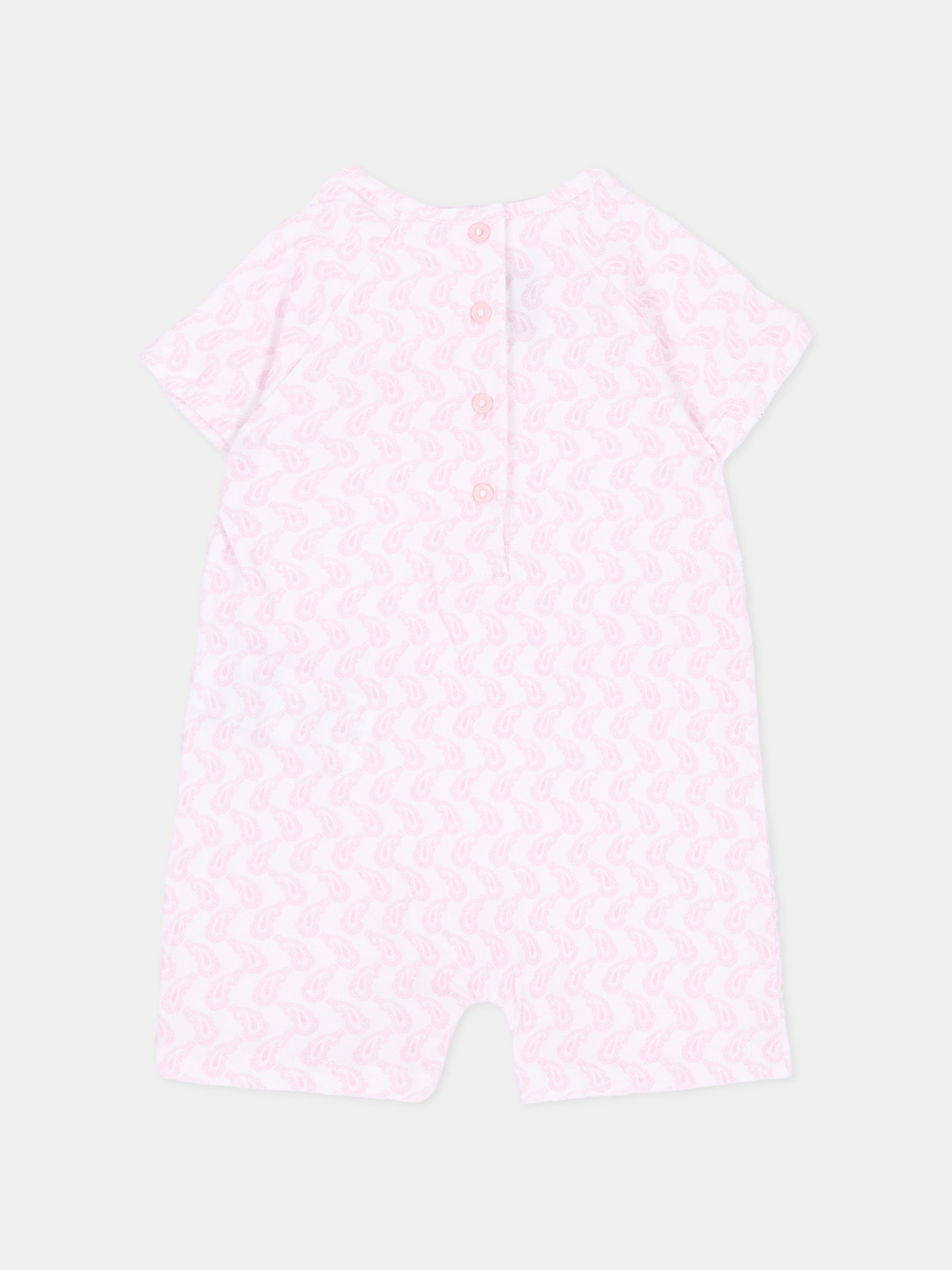 Pagliaccetto rosa per neonata,Etro,GUA571 J0409 505RS