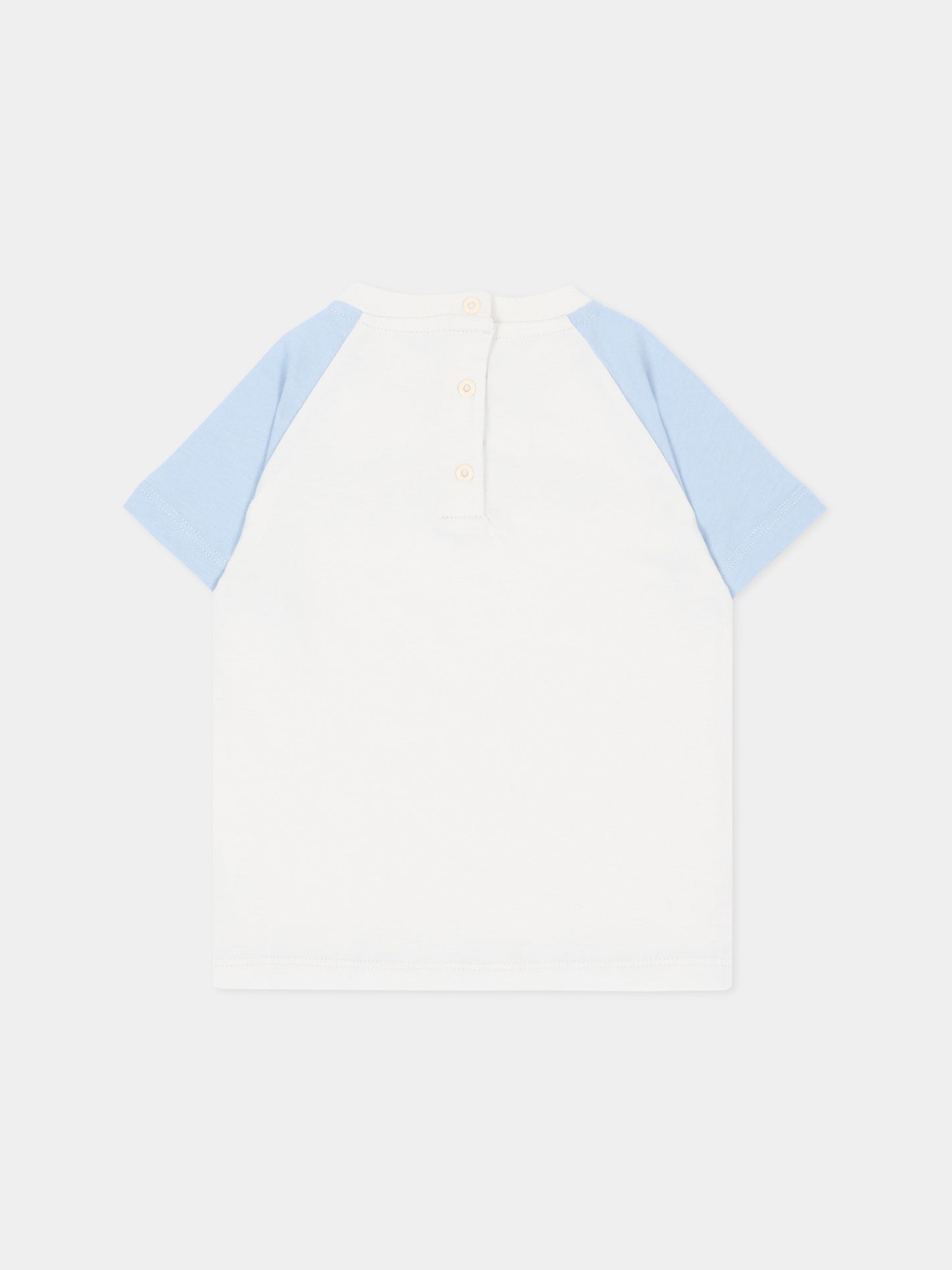 T-shirt avorio per neonato con logo,Etro,GW8561 Z2081 177CE