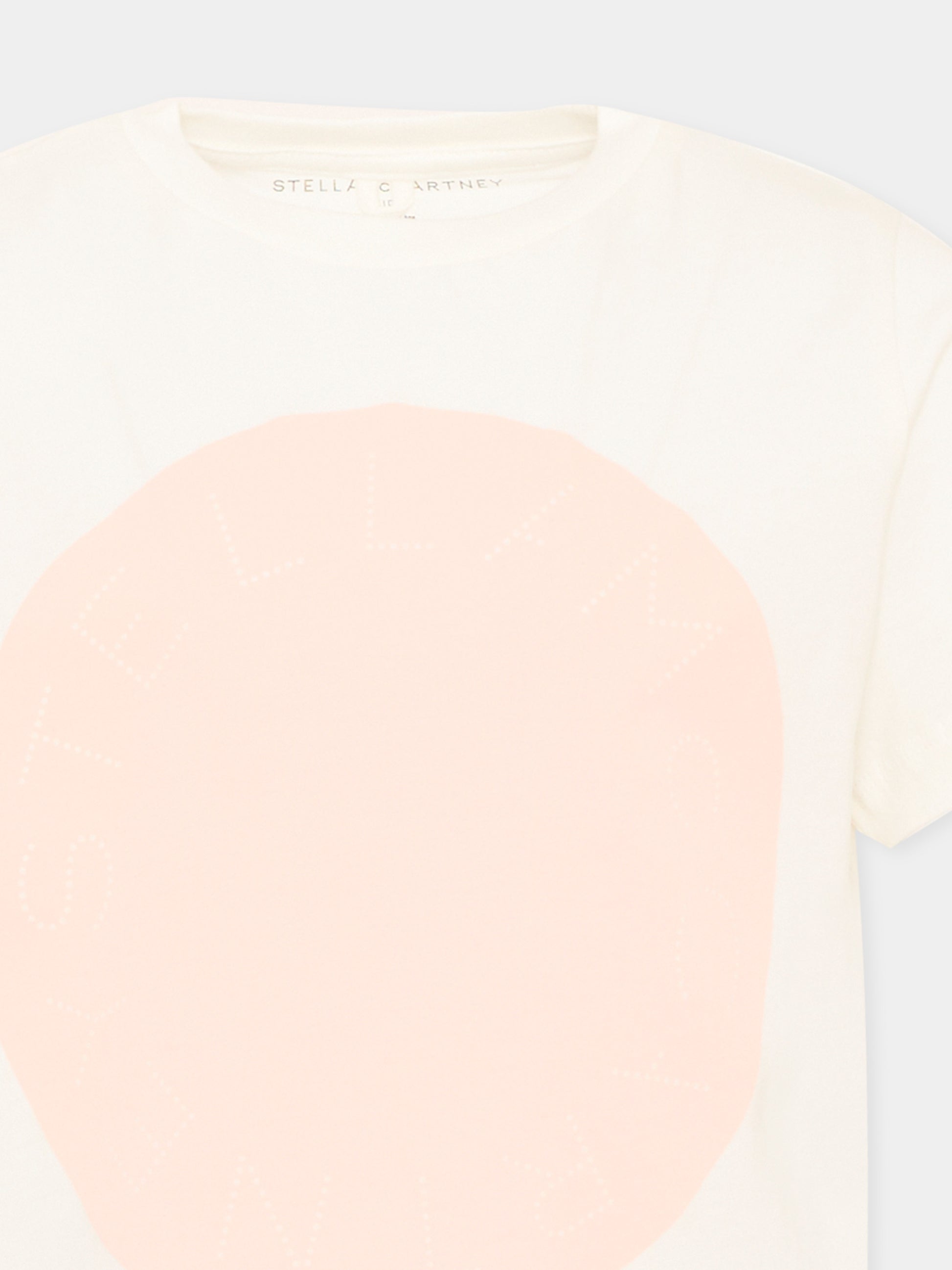 T-shirt avorio per bambina,Stella Mccartney Kids,TV8D51 Z0434 101