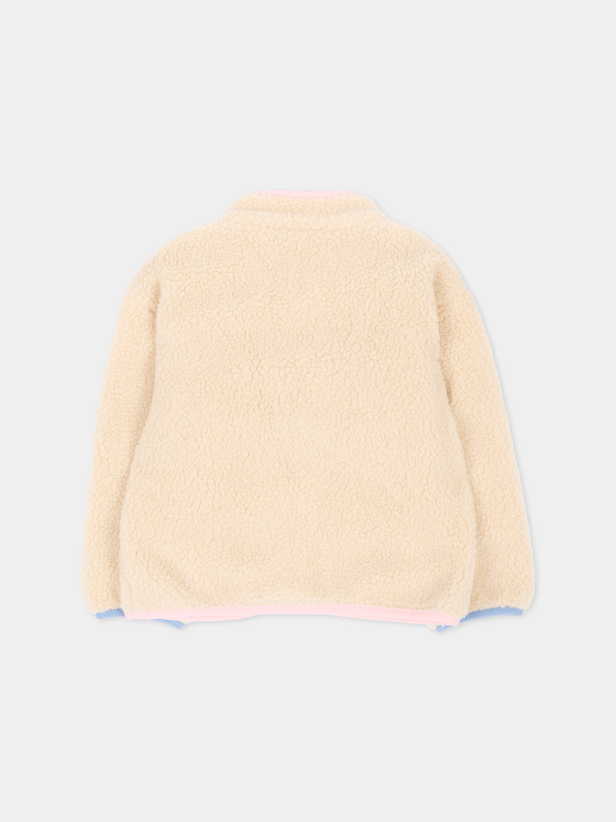 Ecopelliccia beige per neonata con ricami,Stella Mccartney Kids,TX2057 Z0506 183