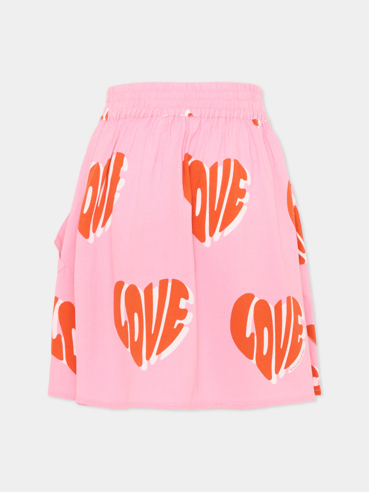 Gonna rosa per bambina con cuori,Stella Mccartney Kids,TX7A91 Z3067 51MMC