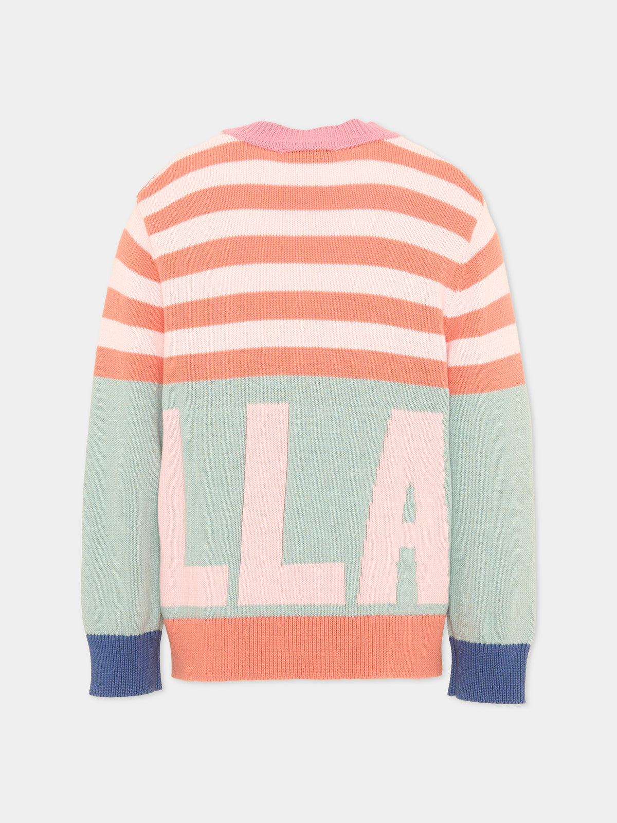 Maglione multicolor per bambina a righe,Stella Mccartney Kids,TX9A50 Z1528 999