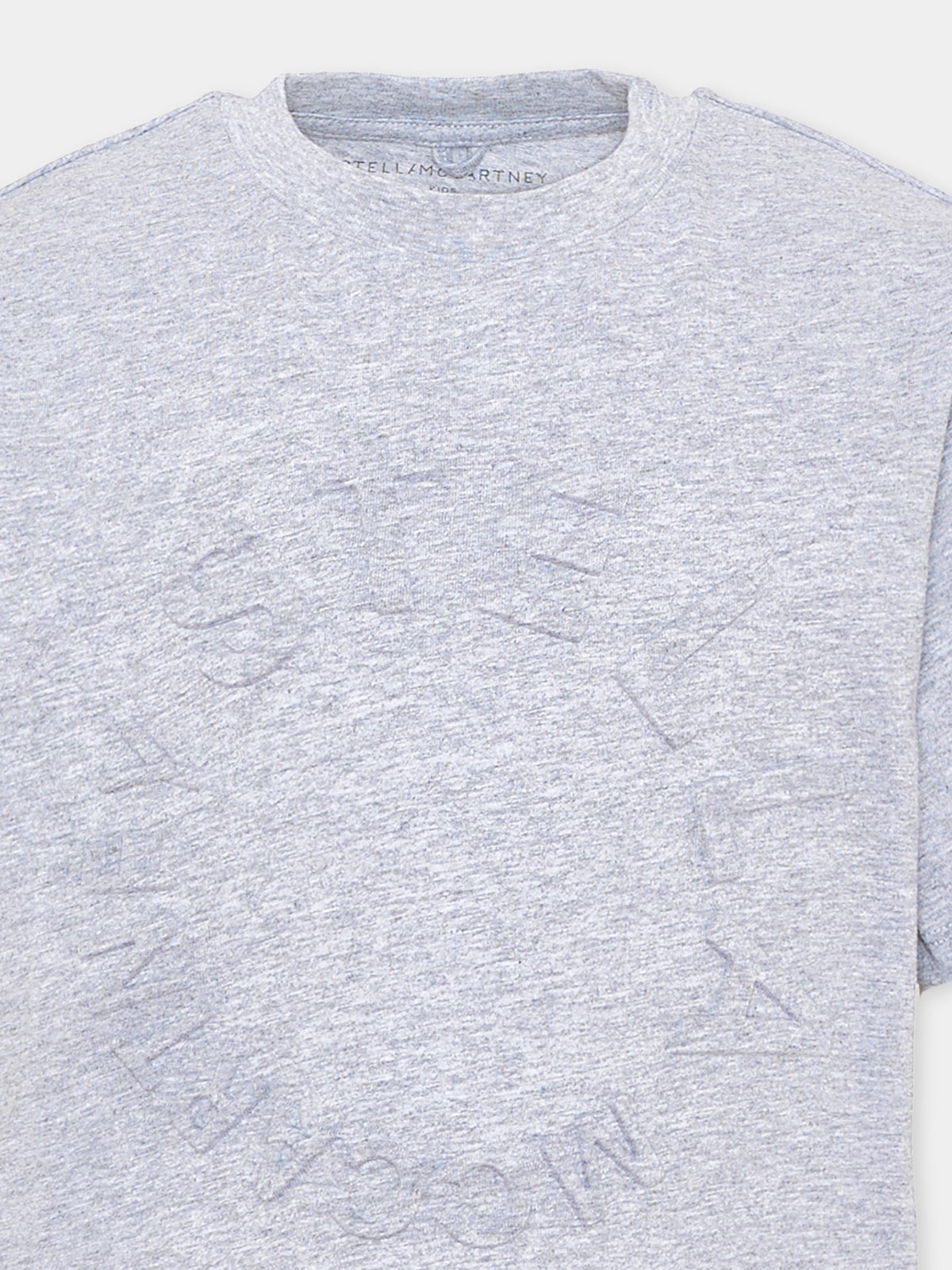 T-Shirt grigia per bambino con logo,Stella Mccartney Kids,TV8P41 Z0434 809