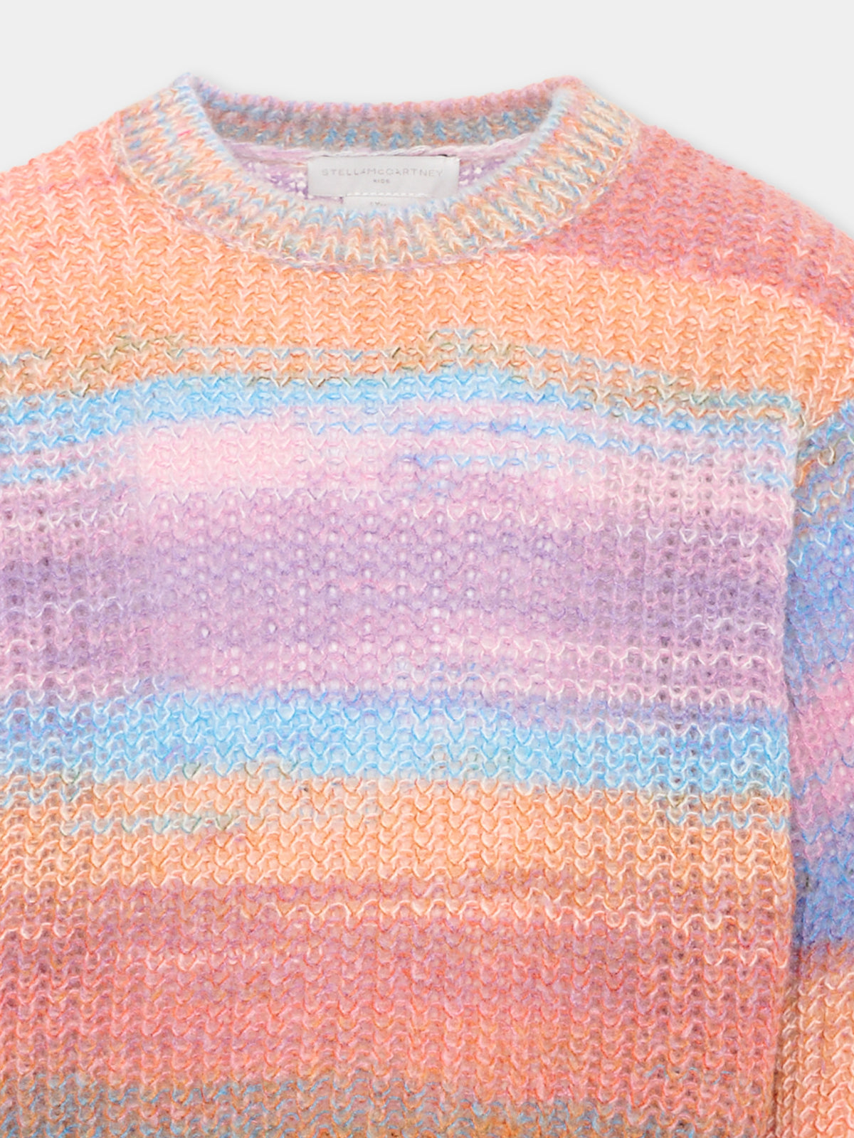 Maglione multicolor per bambina a righe,Stella Mccartney Kids,TX9B20 Z1529 999