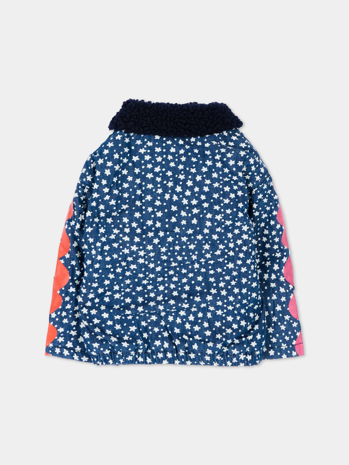 Bomber blu per neonata con stelle,Stella Mccartney Kids,TX2027 Z3193 618BC