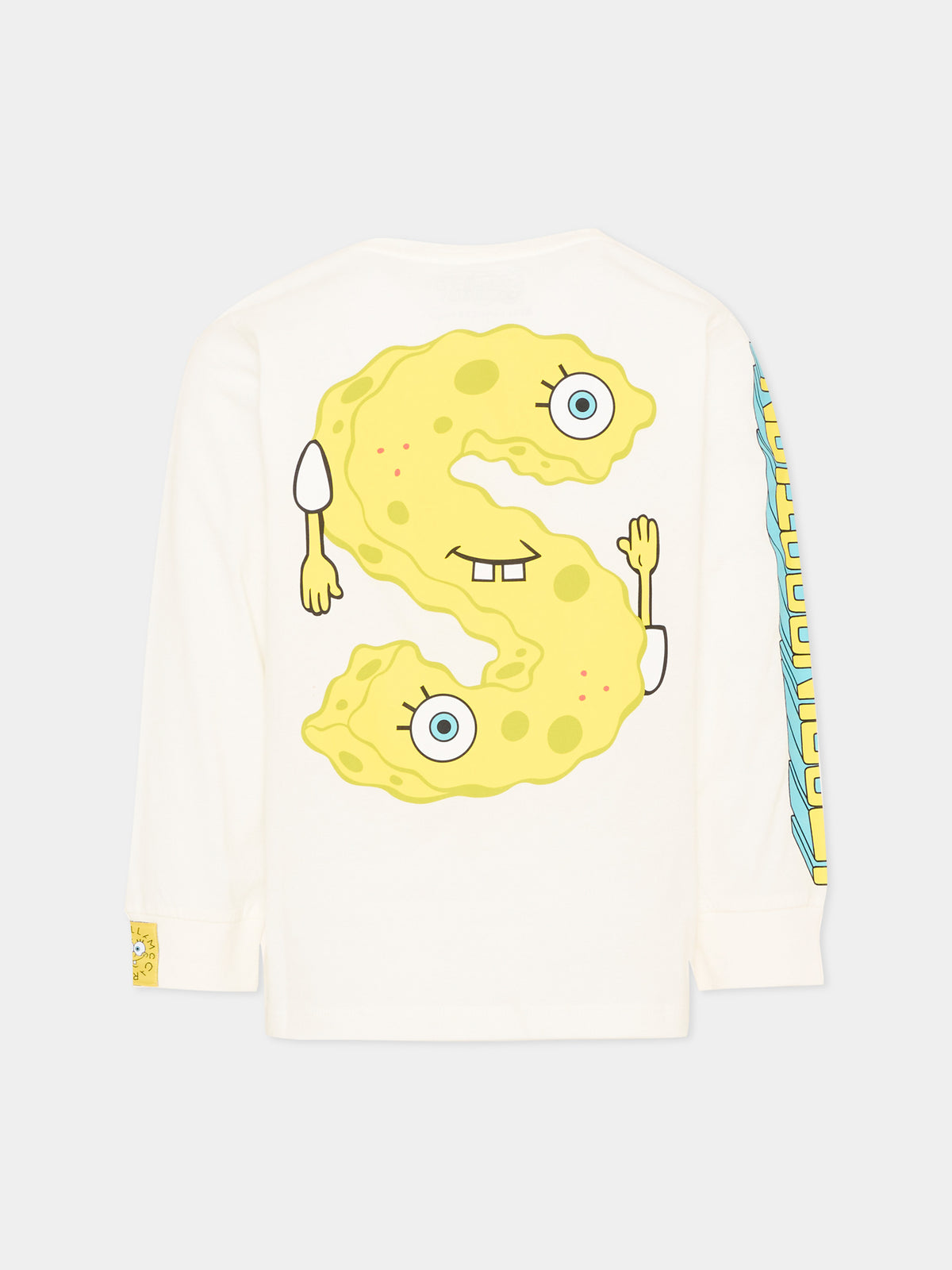T-Shirt bianca per bambino con stampa,Stella Mccartney Kids,TW8S60 Z0434 101