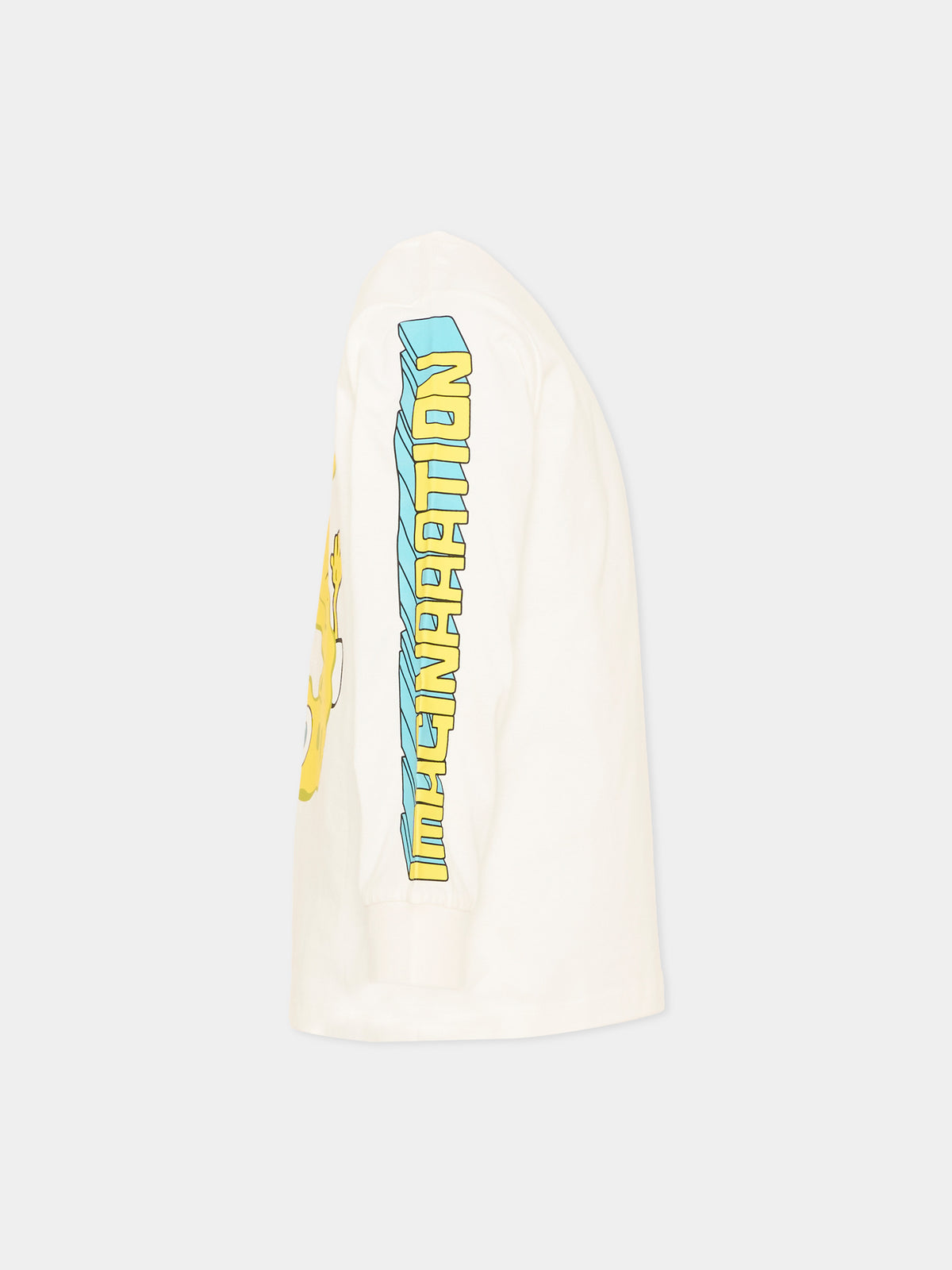 T-Shirt bianca per bambino con stampa,Stella Mccartney Kids,TW8S60 Z0434 101