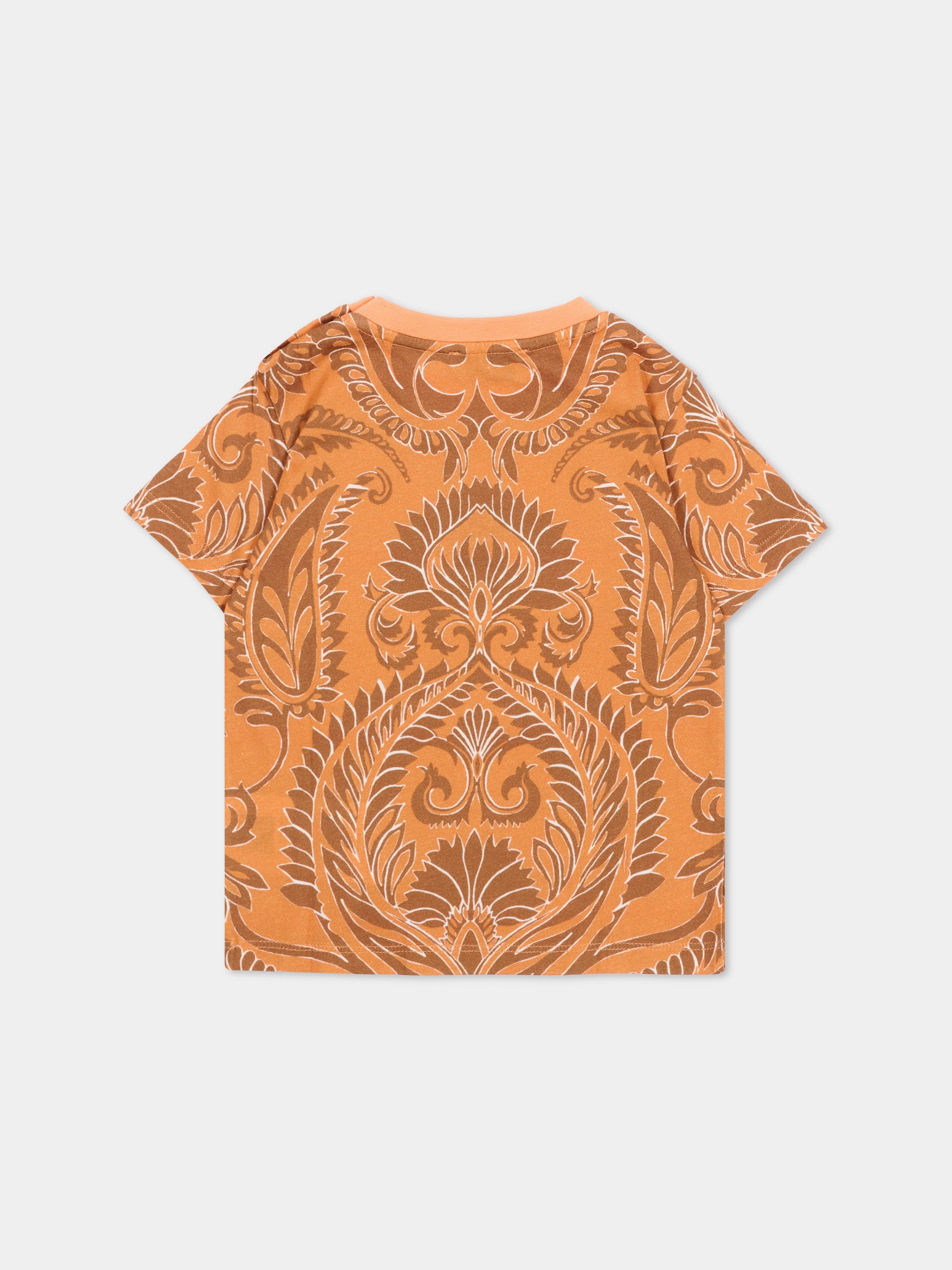 T-shirt arancione per neonato,Etro,GW8501 Z2081 402BR