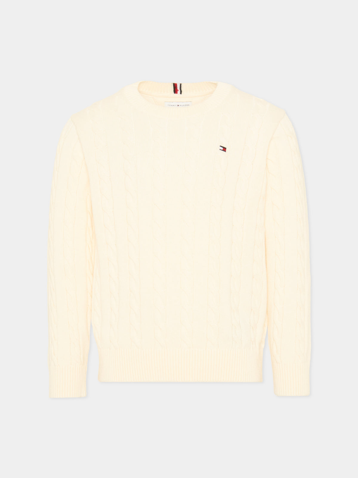 Maglione avorio per bambini,Tommy Hilfiger Junior,KB0KB09753 Z00