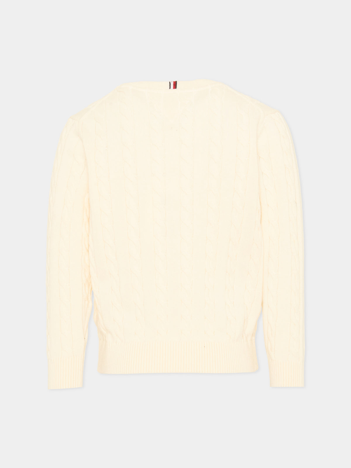 Maglione avorio per bambini,Tommy Hilfiger Junior,KB0KB09753 Z00