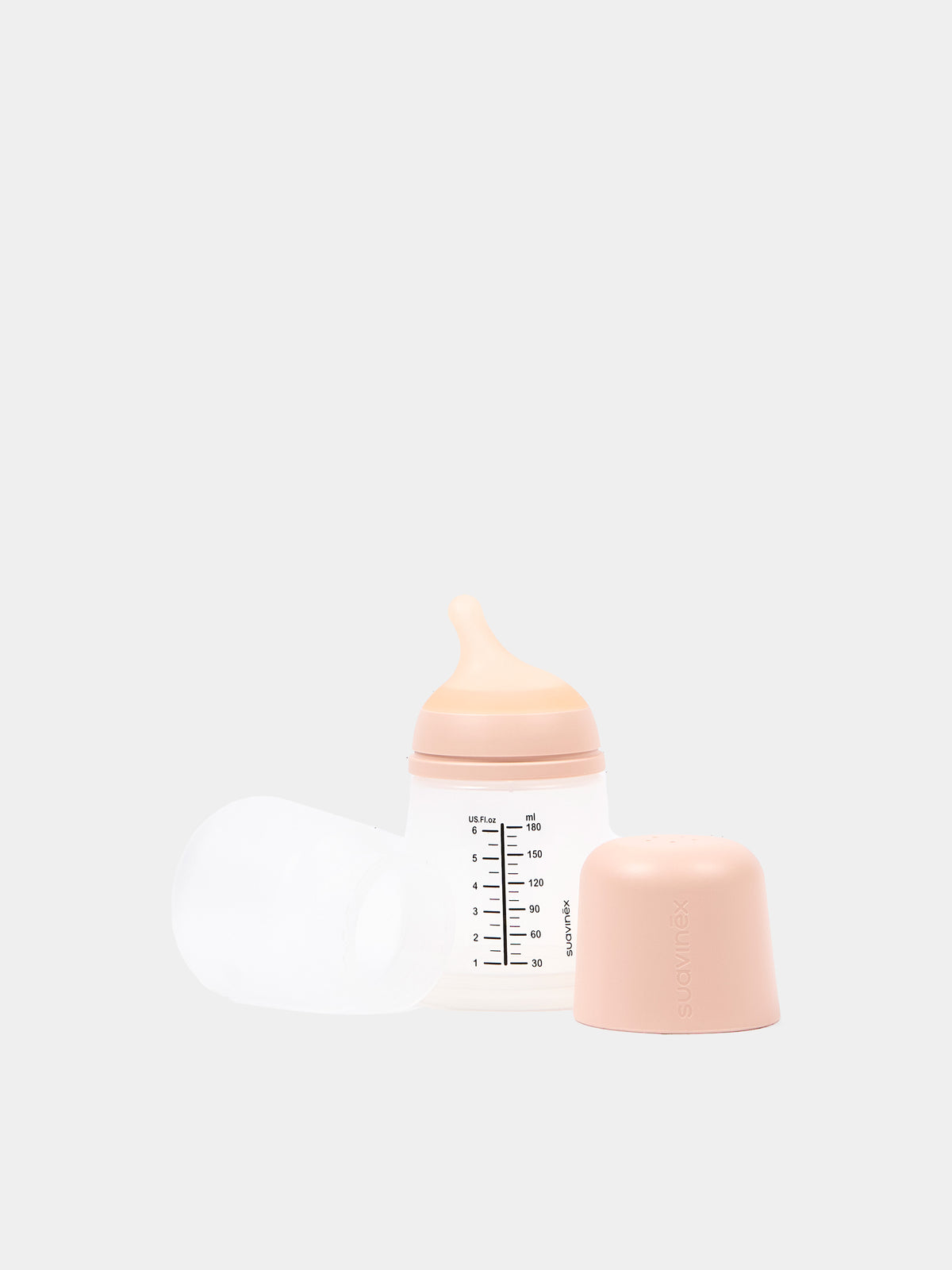 Biberon ZERO.ZERO Anticolica Flusso adattabile 180ml beige per neonati,Suavinex,304755