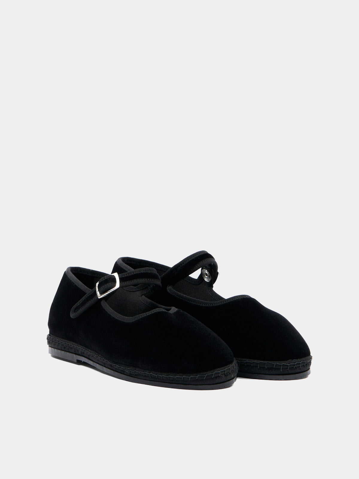 Ballerine nere Maryjane Velvet per bambina,Sciuscià,MARYJANE VELEVET BLACK