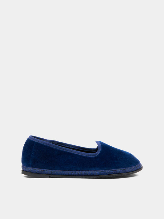 Mocassini blu Baby Tragara Velvet per bambini,Sciuscià,BABY TRAGARA VELEVET BLUE