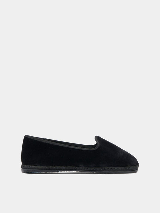 Mocassini neri Tragara Velvet per bambini,Sciuscià,TRAGARA VELVET BLACK