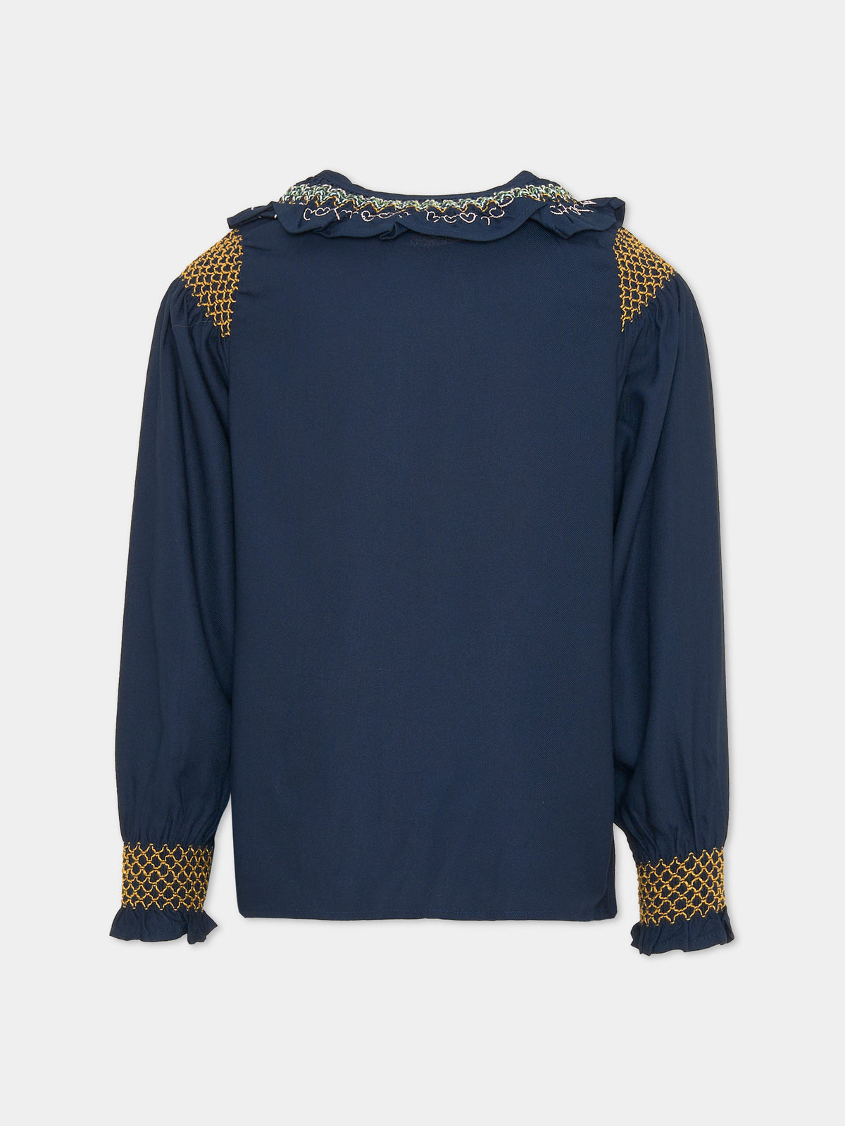 Camicia a manica lunga blu Raula per bambina,Molo,2W25C204 8552
