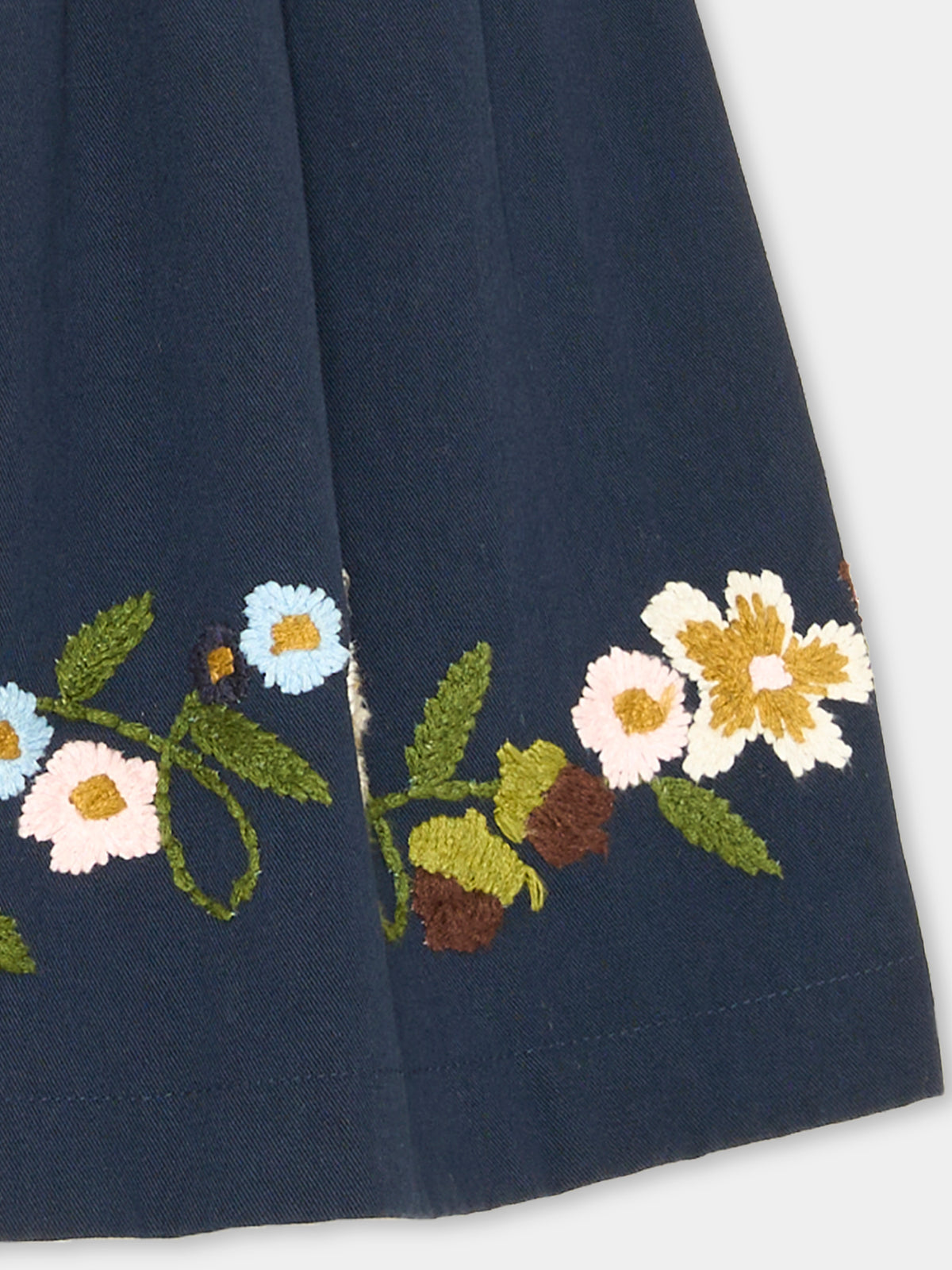 Gonna blu Bonnie per bambina ricamata,Molo,2W25D137 8552