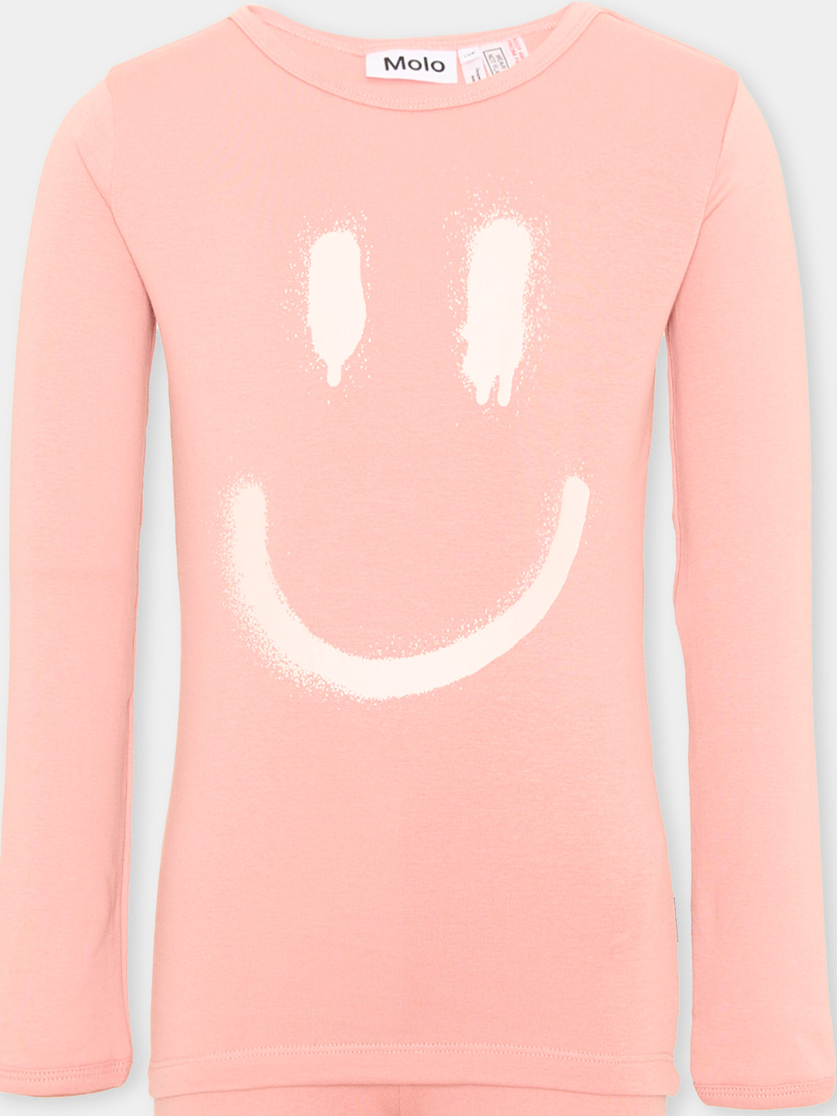 Pigiama rosa Lue per bambina con smiley,Molo,6W25R501 5564