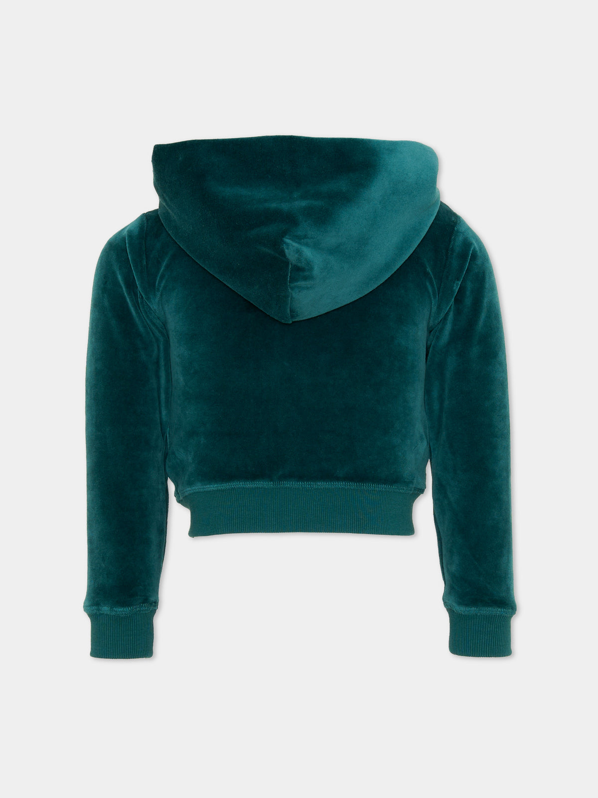 Felpa con cappuccio verde Milla per bambina,Molo,2W25J304 5512