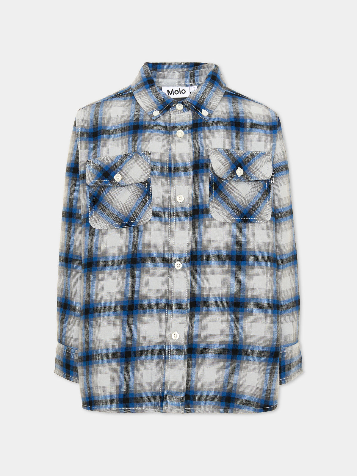 Camicia a manica lunga per bambino Rozzy a quadri,Molo,1W25C202 5545