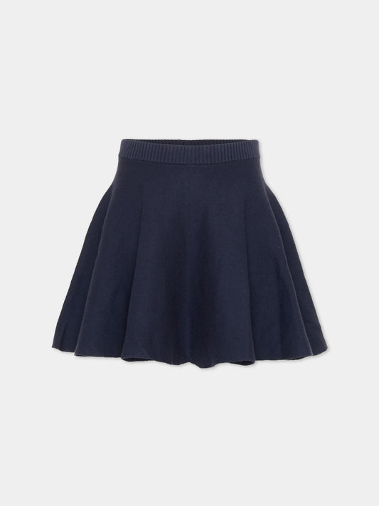 Gonna blu Barbro per bambina