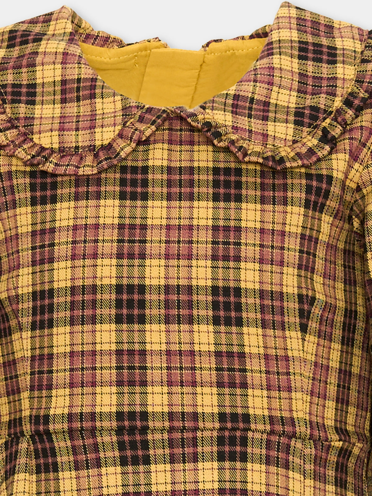 Vestito a manica lunga Candice per bambina tartan,Molo,2W25E223 9442