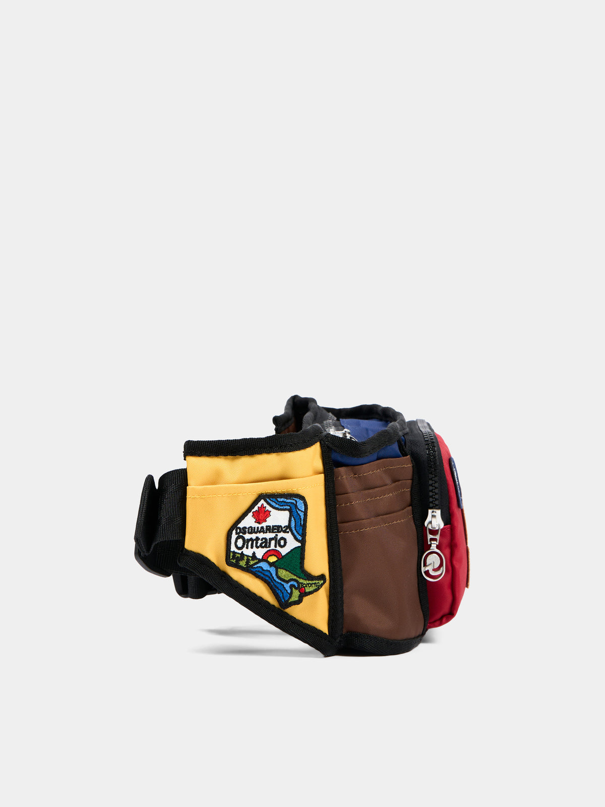 Marsupio multicolor per bambini con patch ricamati,Dsquared2,DQ2945 D0AD8 DQC57