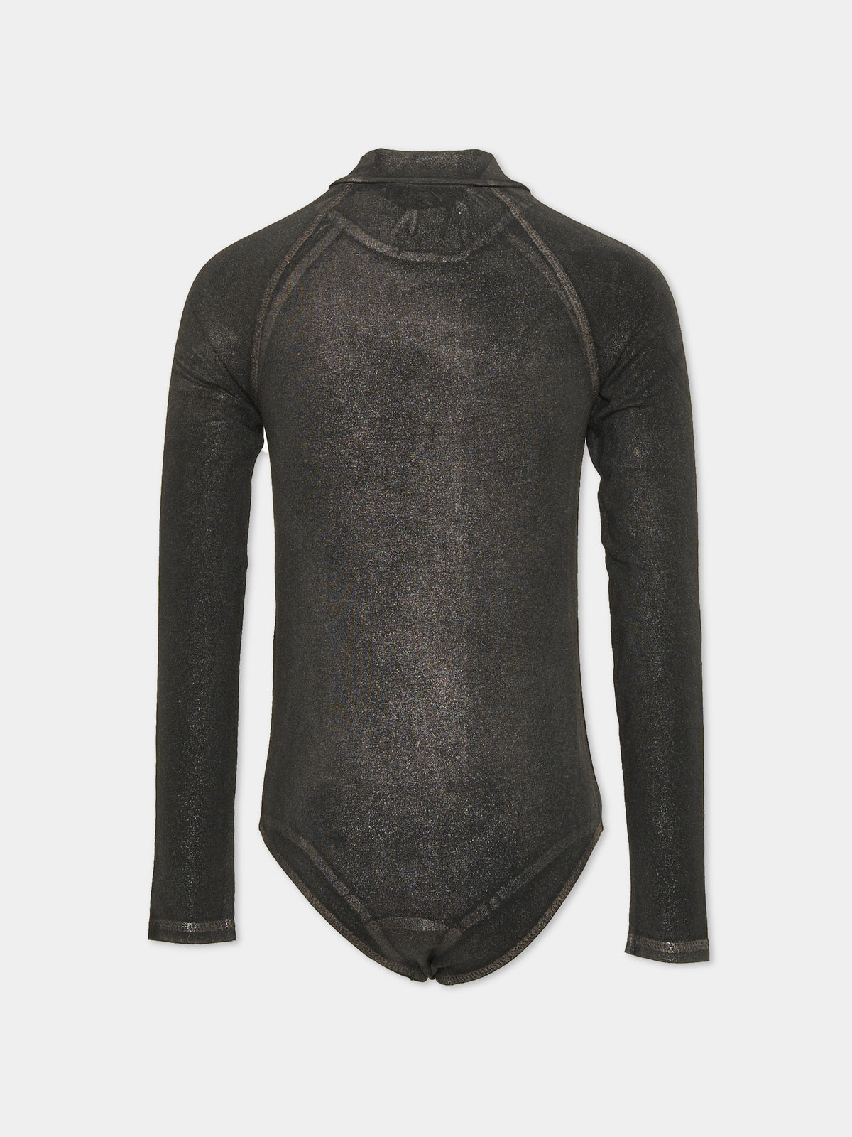 Body nero per bambina con logo,Diesel,J02372 KYAZK K900